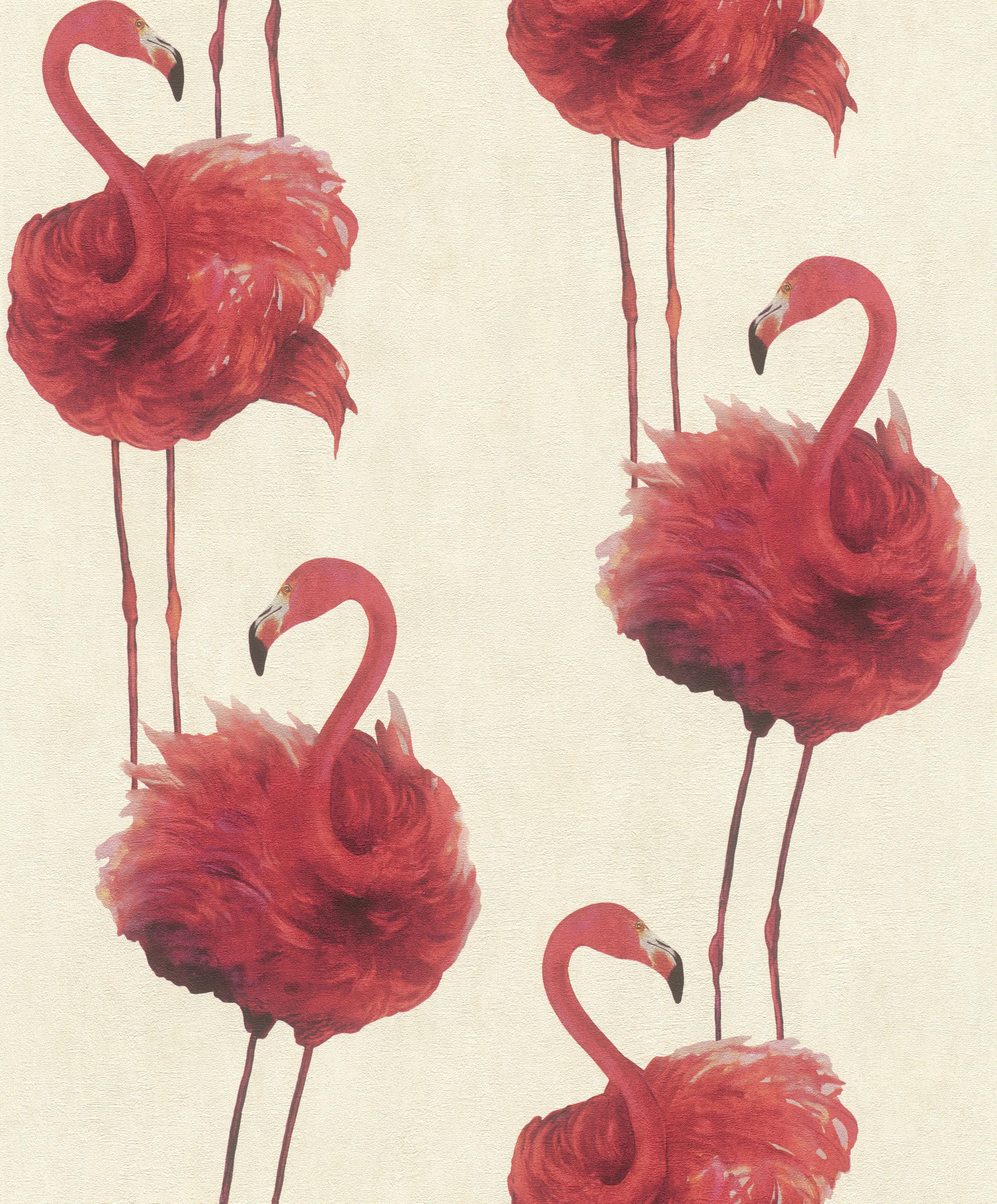 Tesa x Rasch selbstklebende Vliestapete Famazing Flamingo pink 6 x 0,53 m