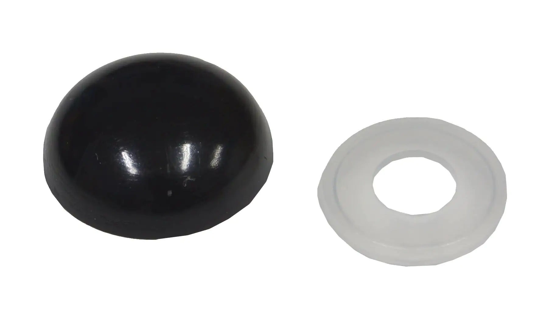 Connex Abdeckkappen Ø 15 mm schwarz