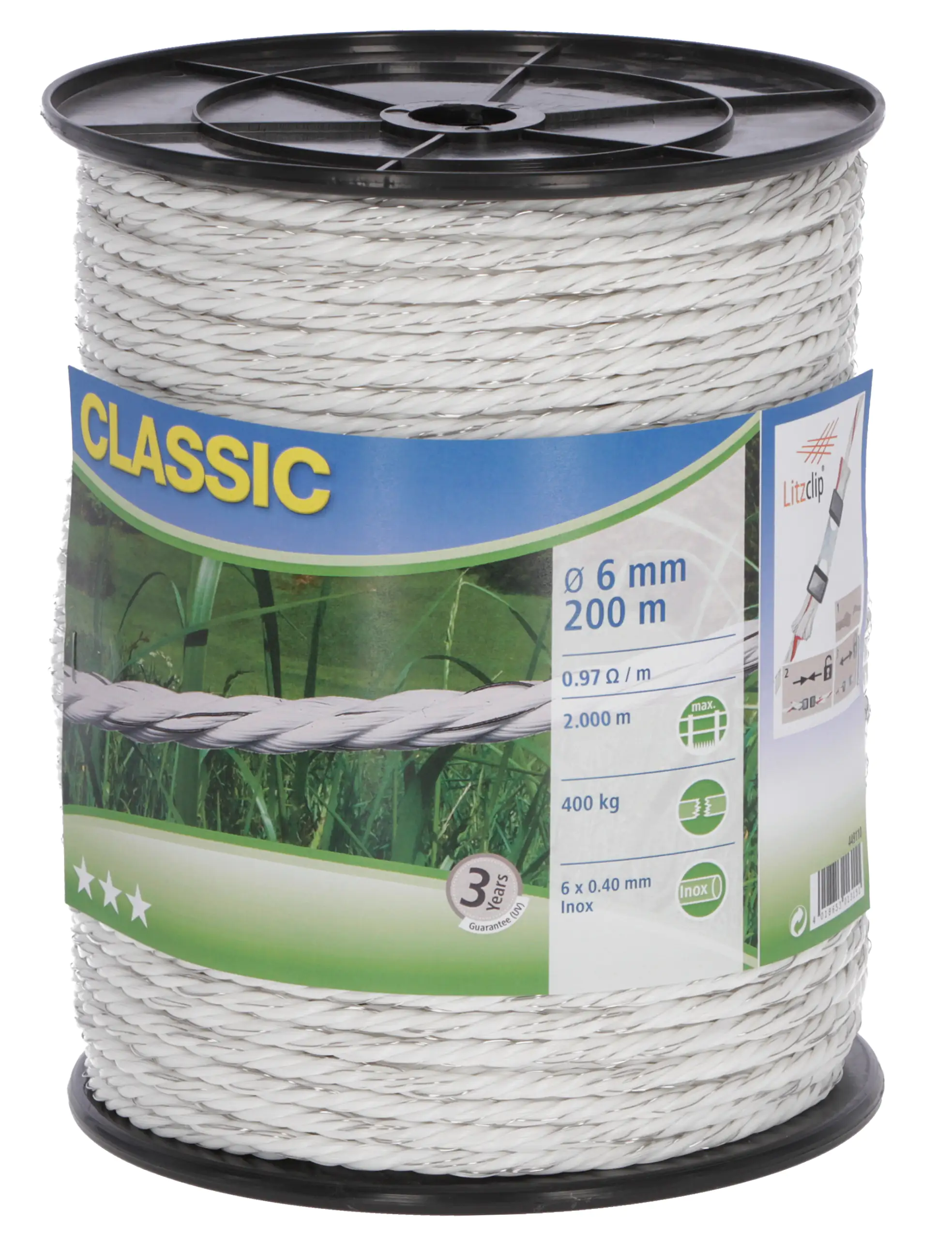 Kerbl Weidezaunseil 6mm 200m Classic