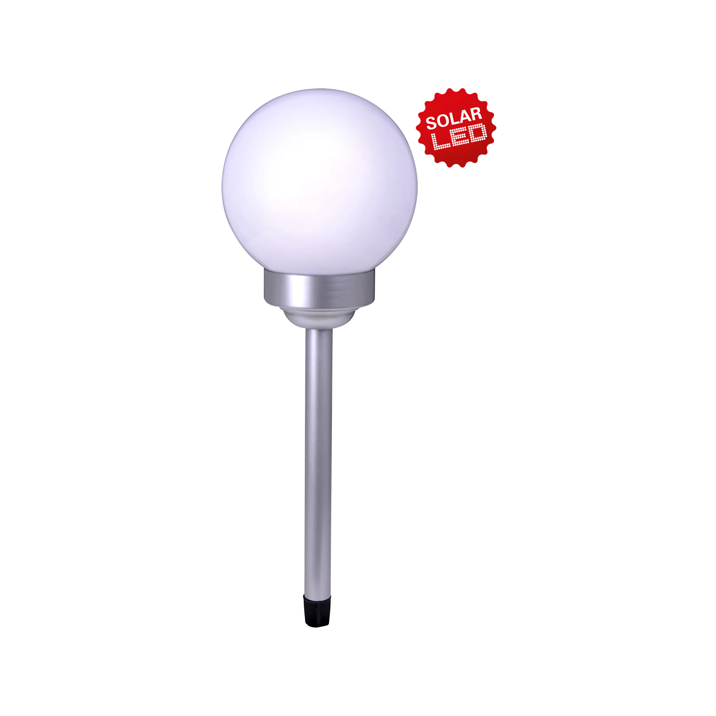 Light&More LED Solarleuchte Kugel H: 51,5 cm, Ø15 cm, Erdspieß