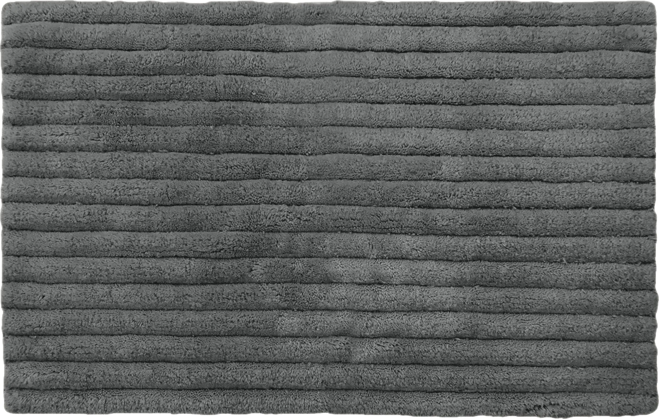TrendLine Badteppich anthrazit Baumwolle 80 x 50 cm