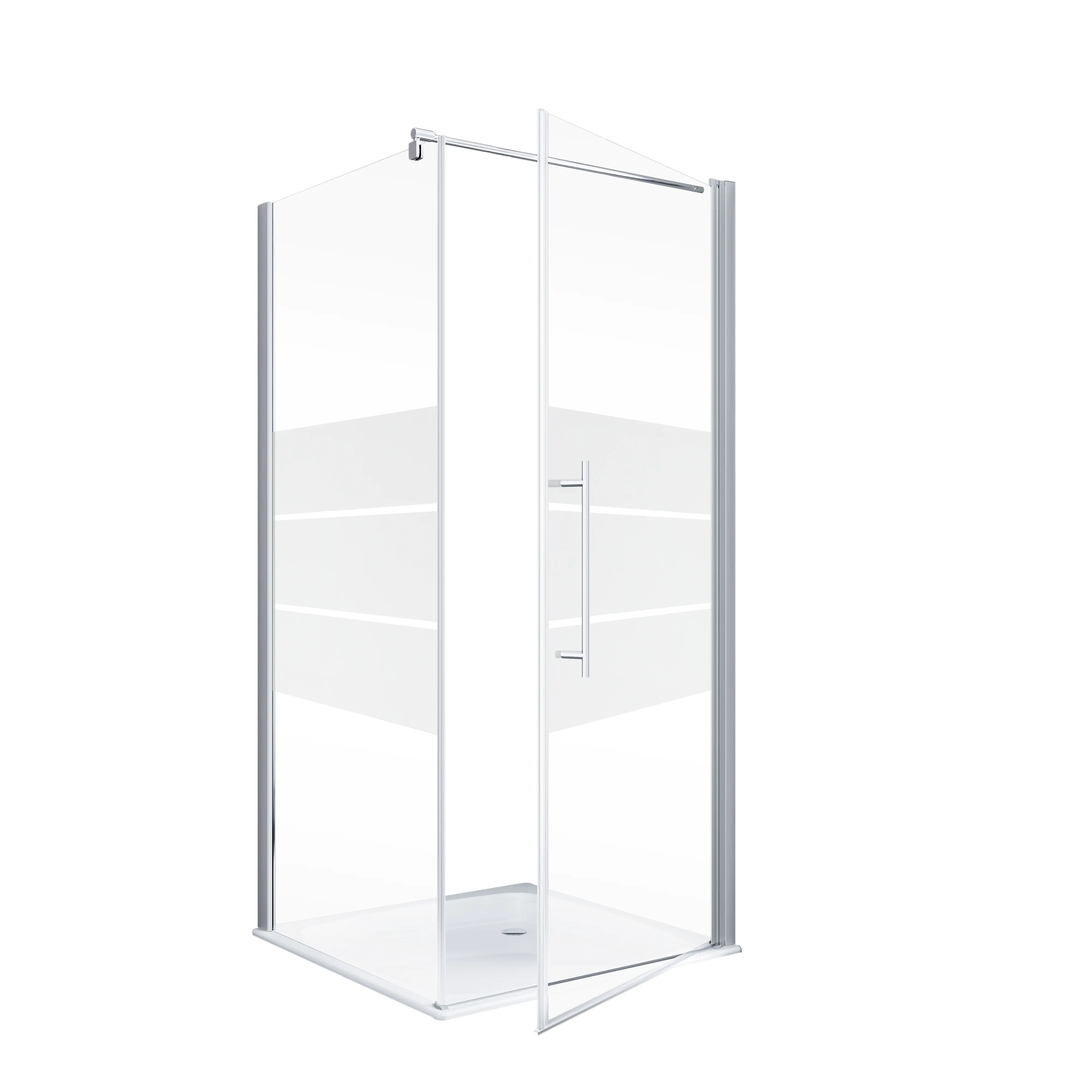 Schulte Drehtür Seitenwand Duschwanne 90 x 90 cm Alexa Style 2.0