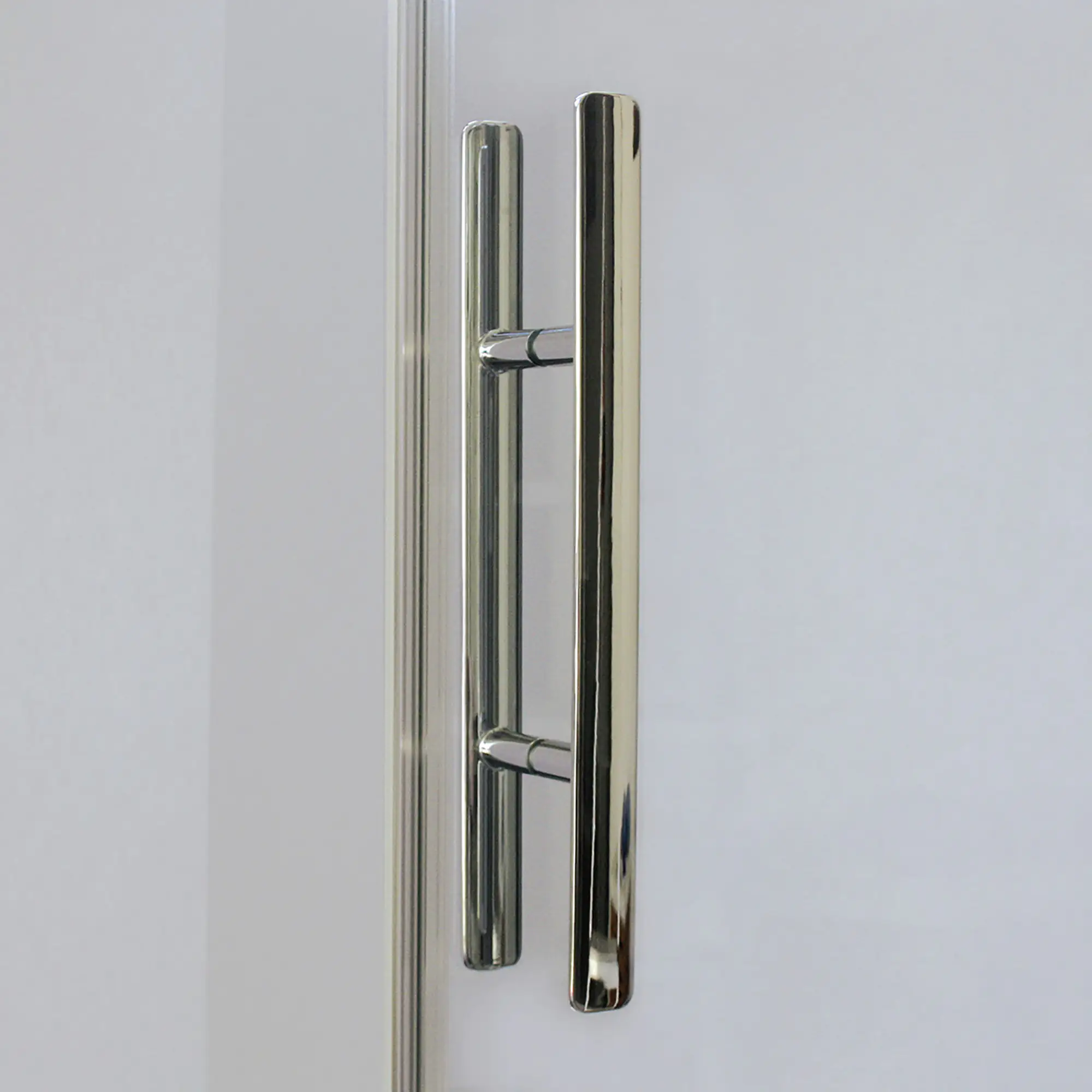 Breuer Europa Design Drehtür für Seitenwand 90 x 200, Alu chromeffekt, Anschlag rechts