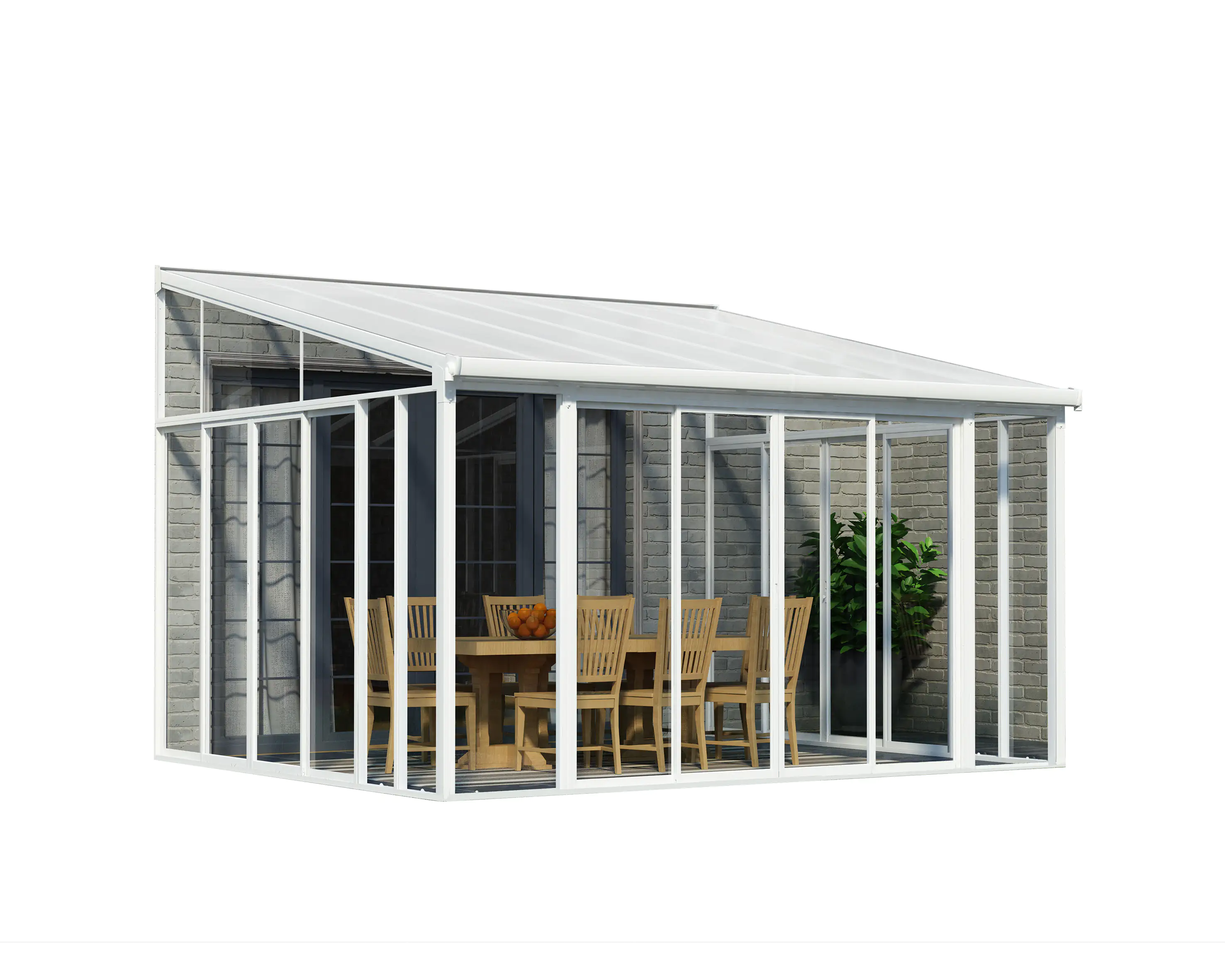 Canopia Wintergarten SanRemo 425 x 400 cmweiß 425 x 400 x 310 cm (BxTxH)