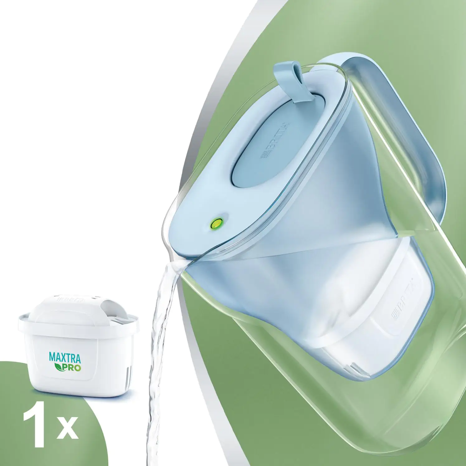 Brita Tischwasserfilter Style eco blau, 2,4 l Füllmenge