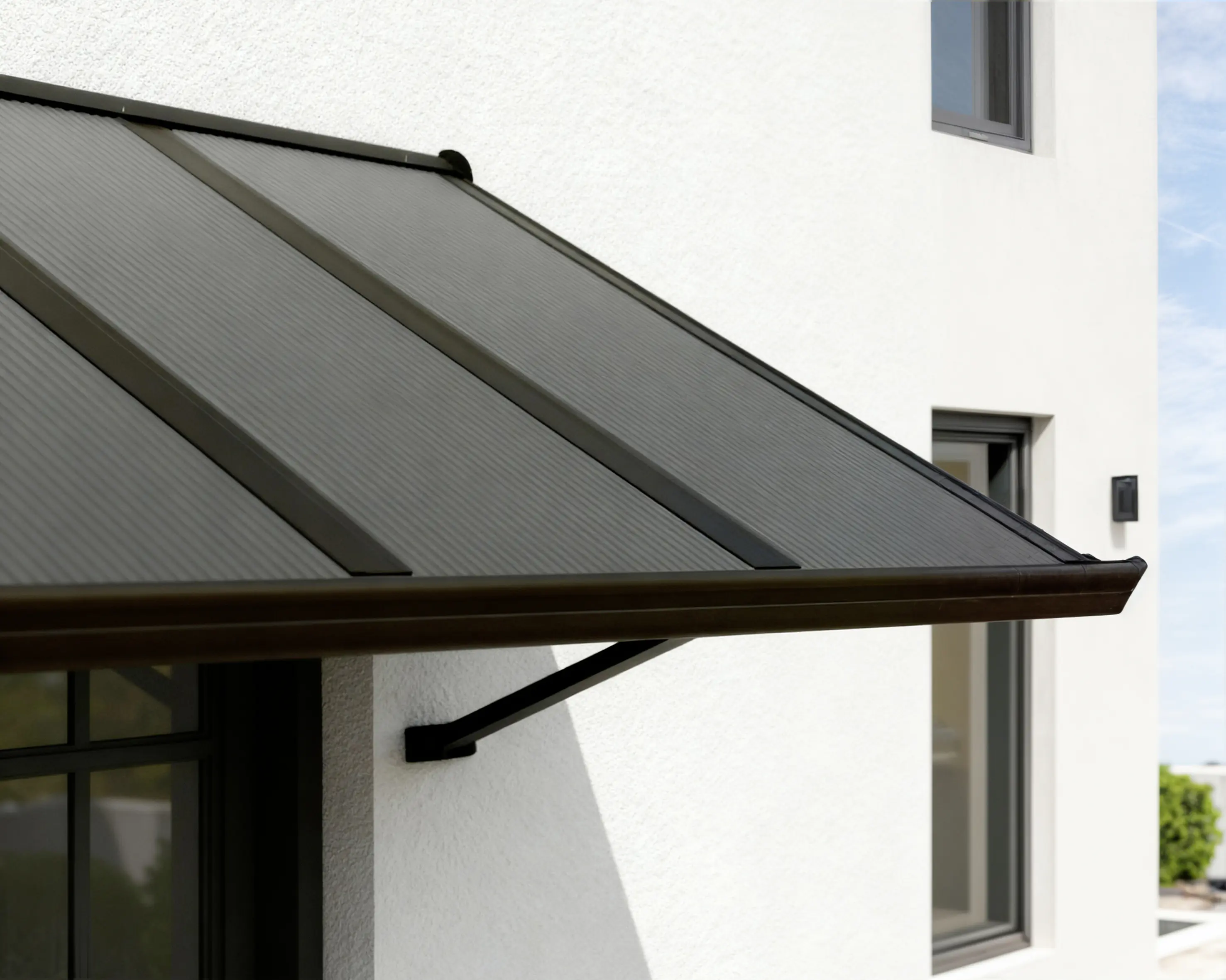 Canopia Vordach Augustine 222 x 90,5 cm grau 