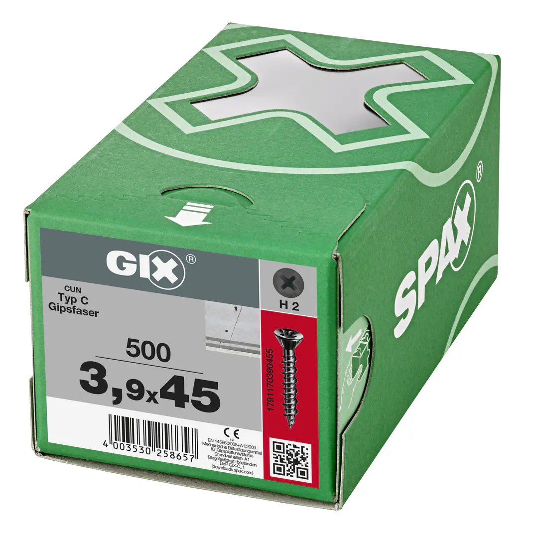 Spax Trockenbauschrauben 3.9 x 45 mm PH 2 - 1000 Stk.