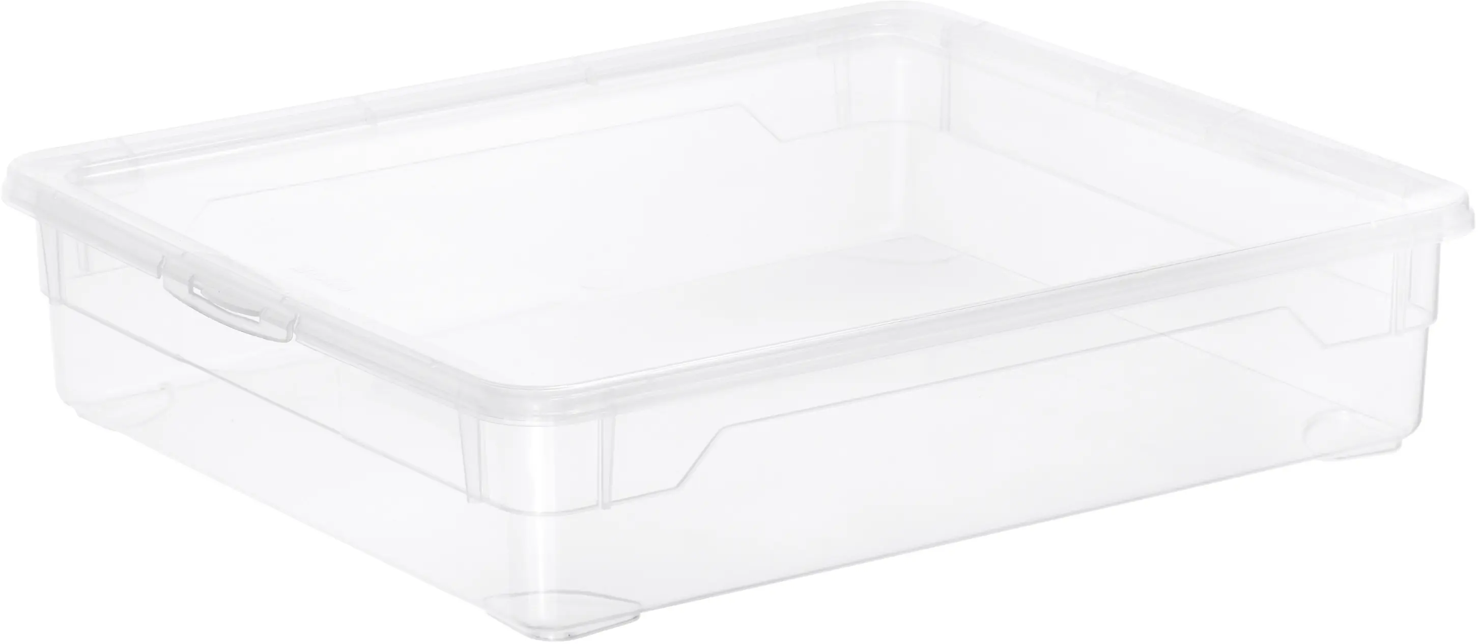Rotho Aufbewahrungsbox Clear Shirt mit Deckel 40 x 33,5 cm 9 L transparent