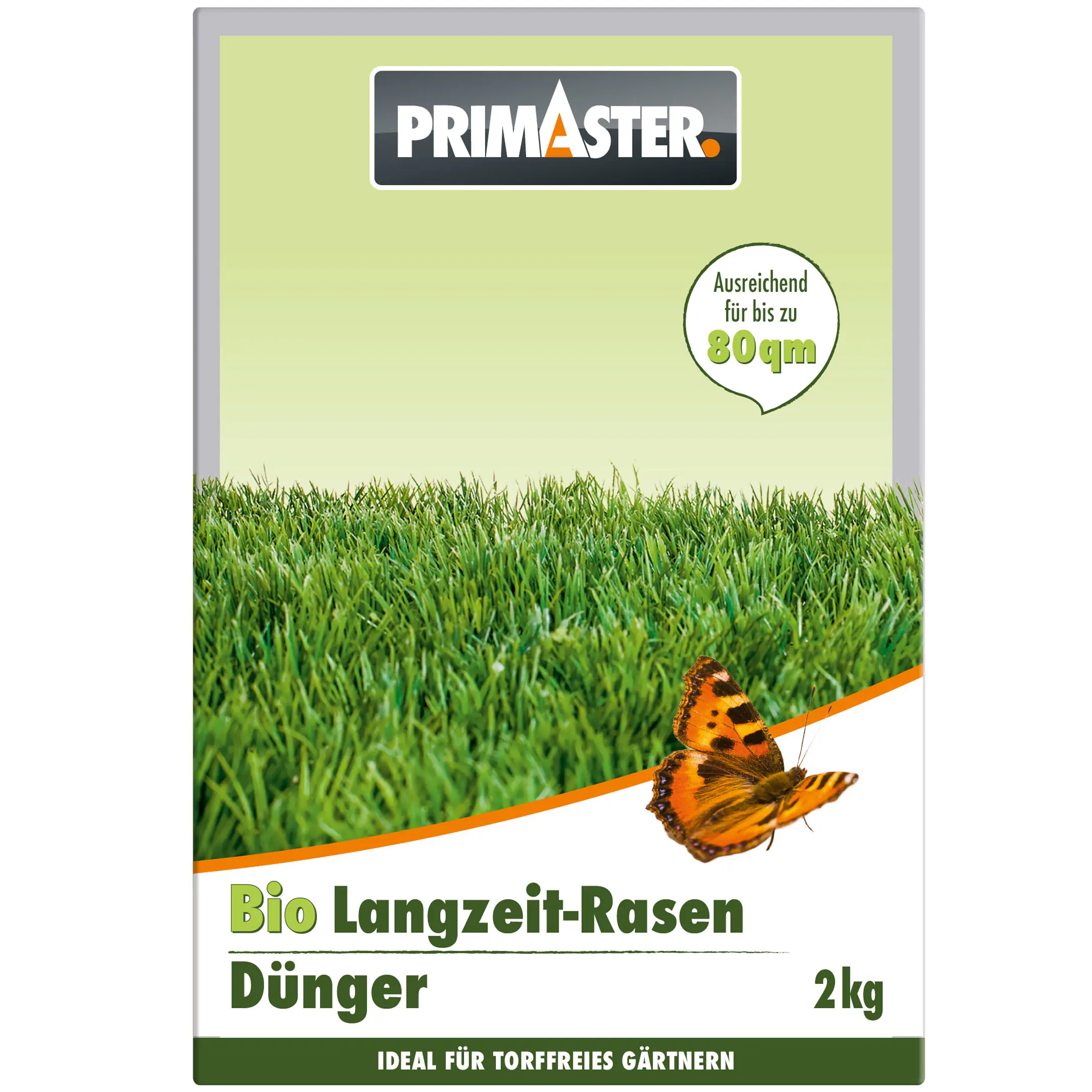 Primaster Langzeit Rasendünger 2 kg für 80 m²