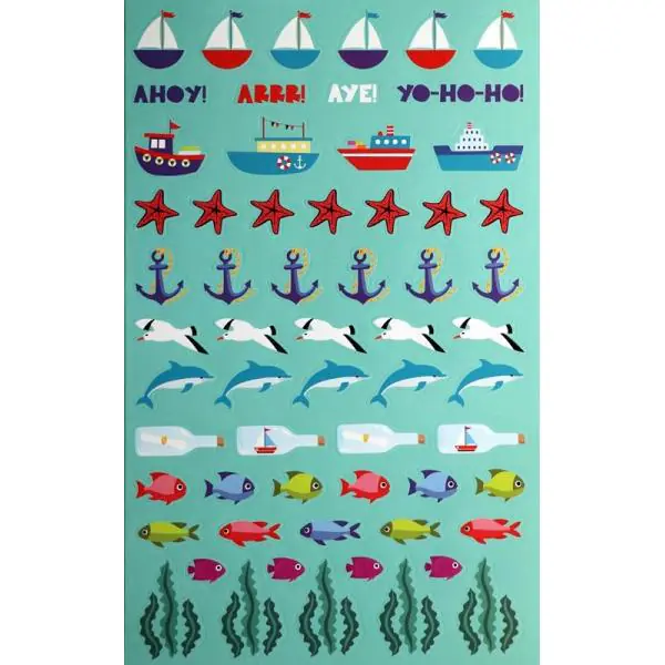 Sticker-Buch, Maritim 6 Seiten