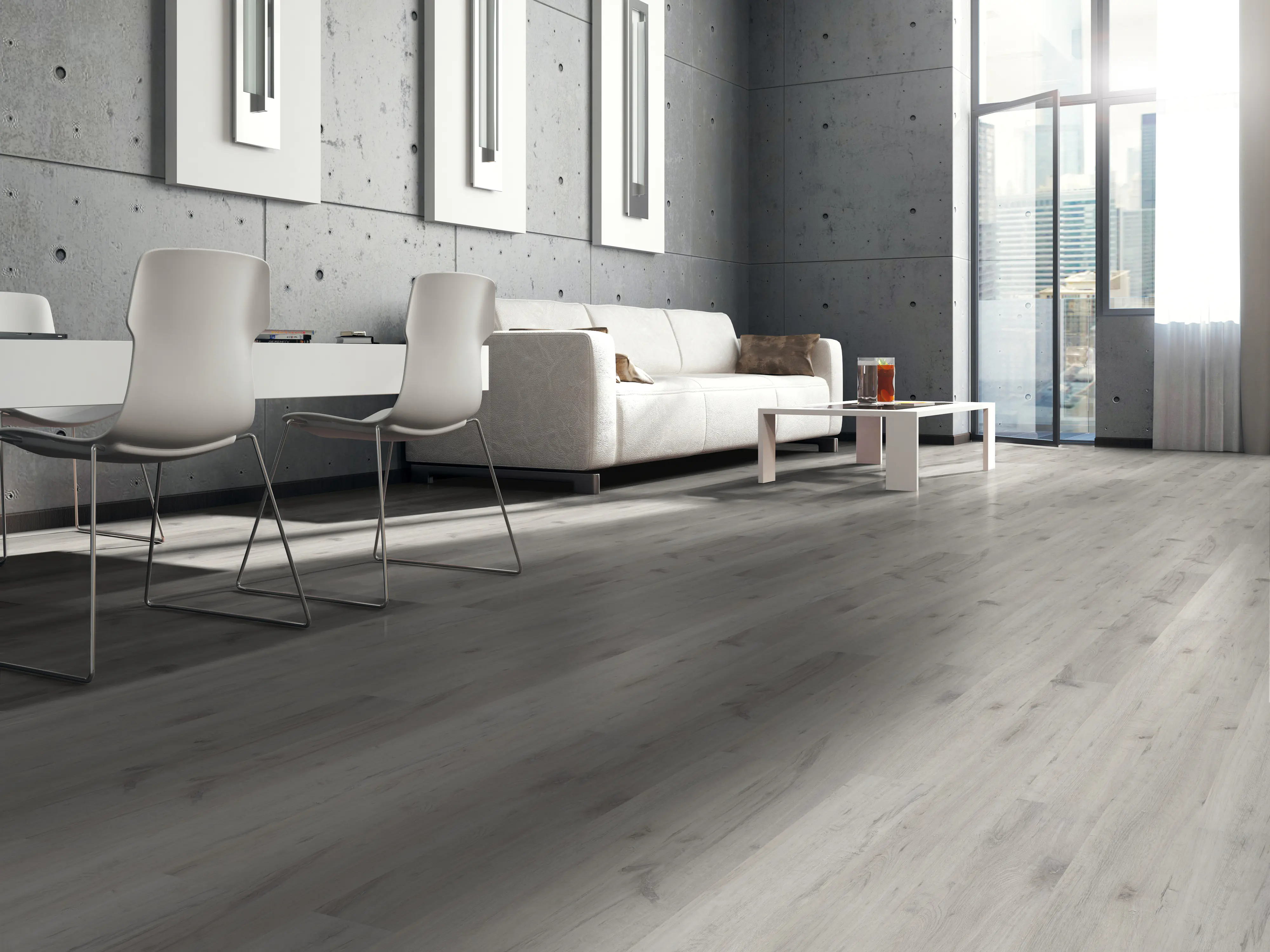 Classen Laminat Edition 7 128,6 x 19,4 cm 7 mm Eiche Amundsen weiß