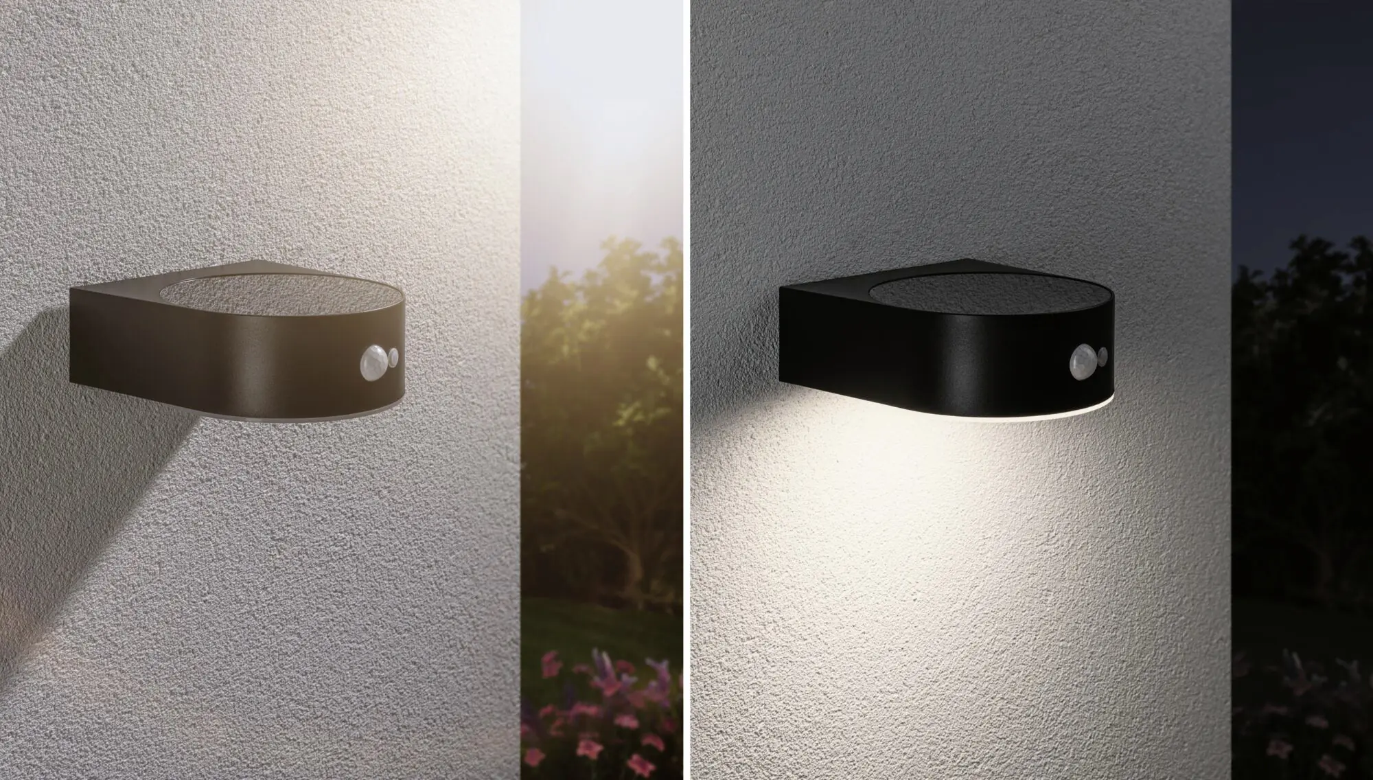 Paulmann LED Solarleuchte Eileen schwarz 17,5 x 19,8cm mit Bewegungsmelder
