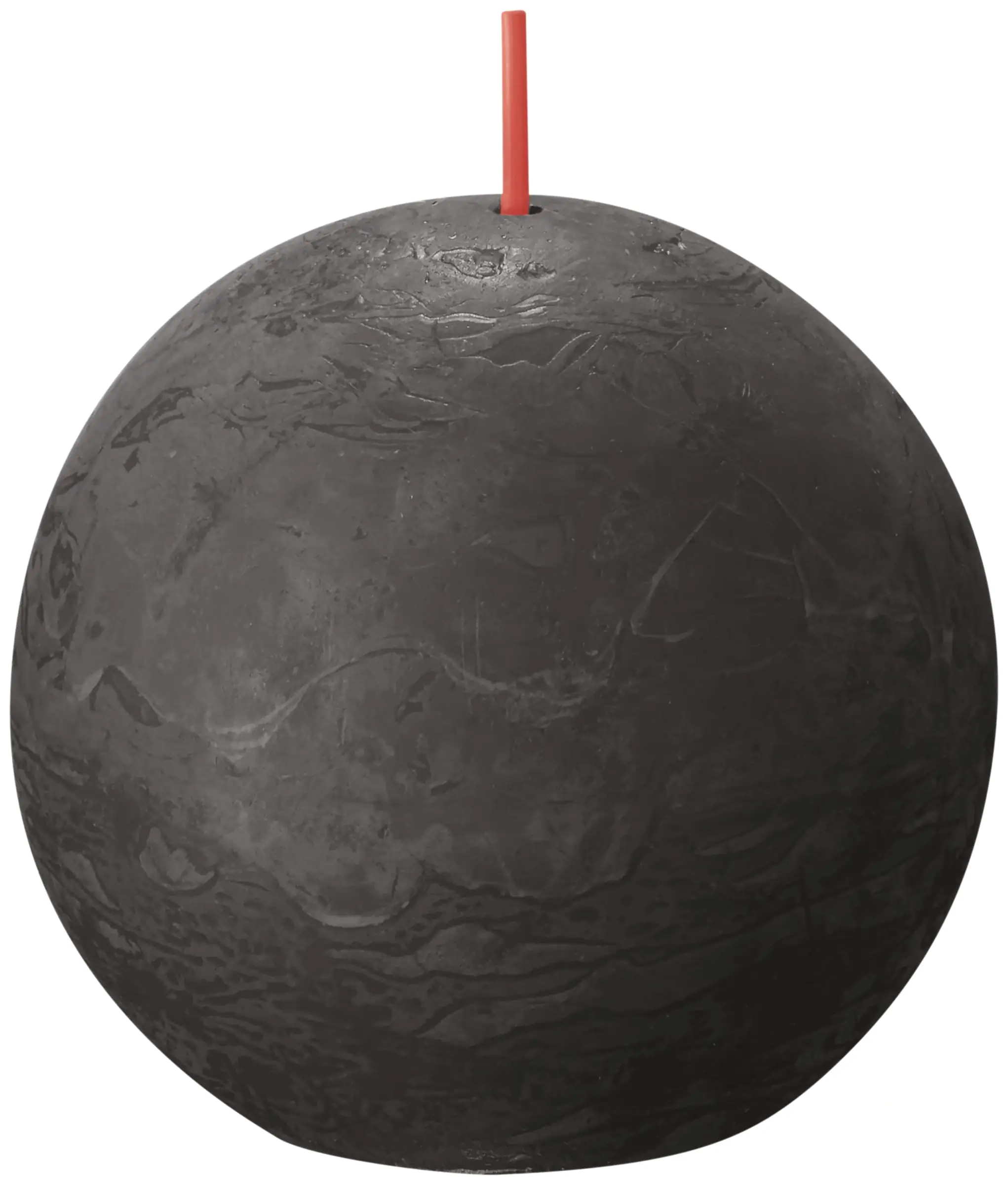 Bolsius Rustik Kugelkerze stürmisches grau, Ø 7,6 cm