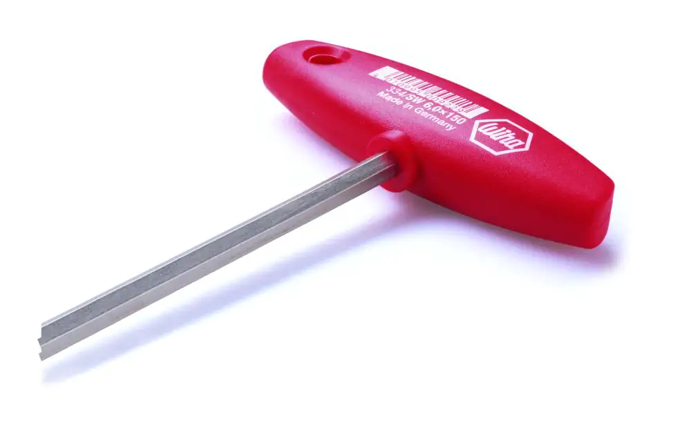 Wiha Quergriff-Stiftschlüssel Sechskant 3 x 150 mm Chrom-Vanadium-Stahl