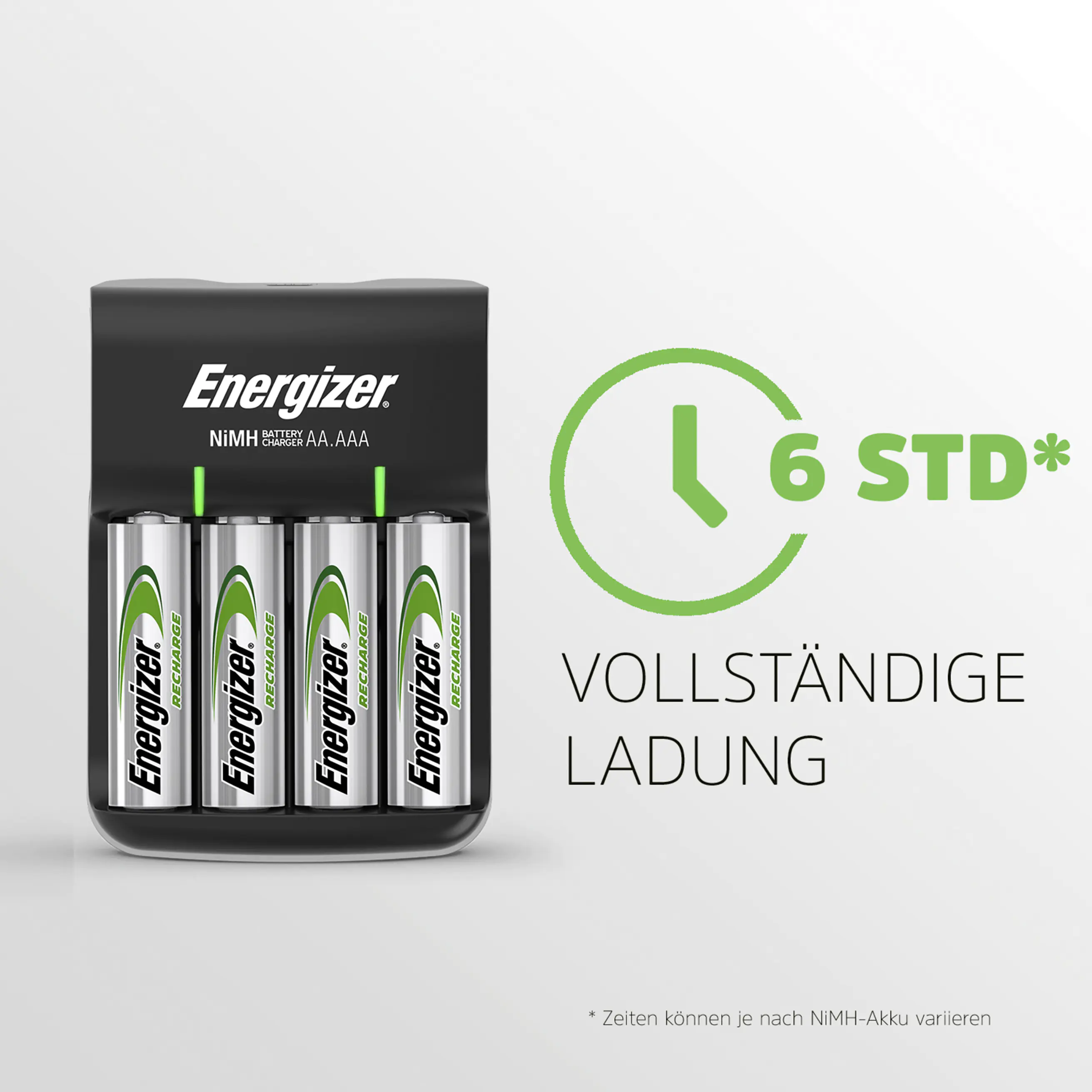 Energizer Ladegerät Base Charger CHVC4E/CHVC4 inkl. 4-AA Mignon