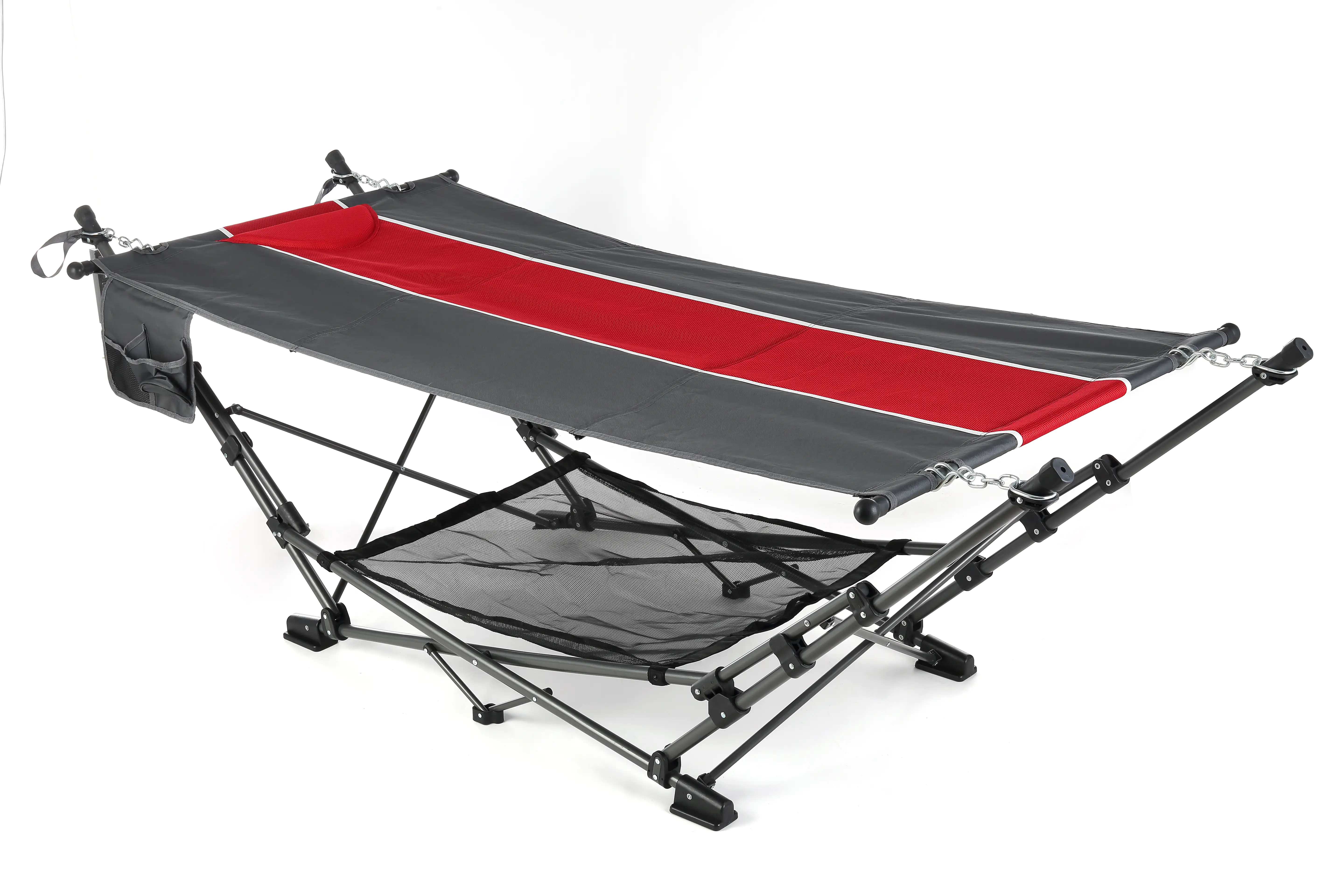 Primaster Camping Hängematte rot/grau
