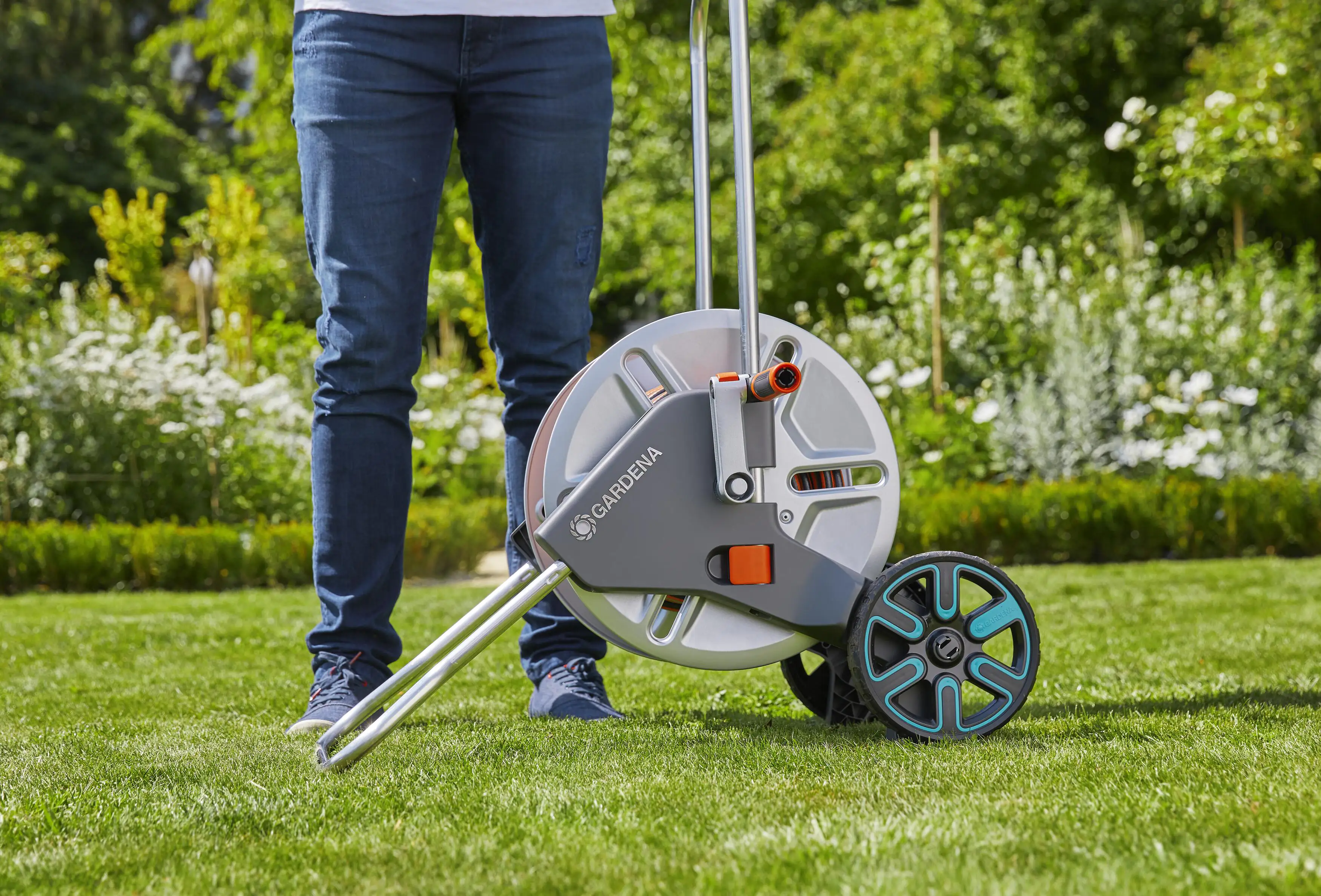 Gardena Schlauchwagen CleverRoll M Metall ohne Schlauch