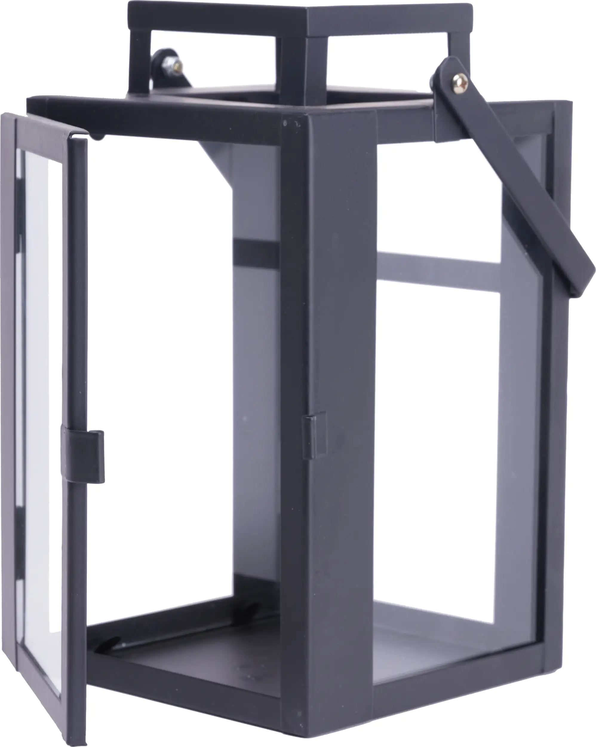 TrendLine Laterne Metall 22,5 x 13,5 cm schwarz