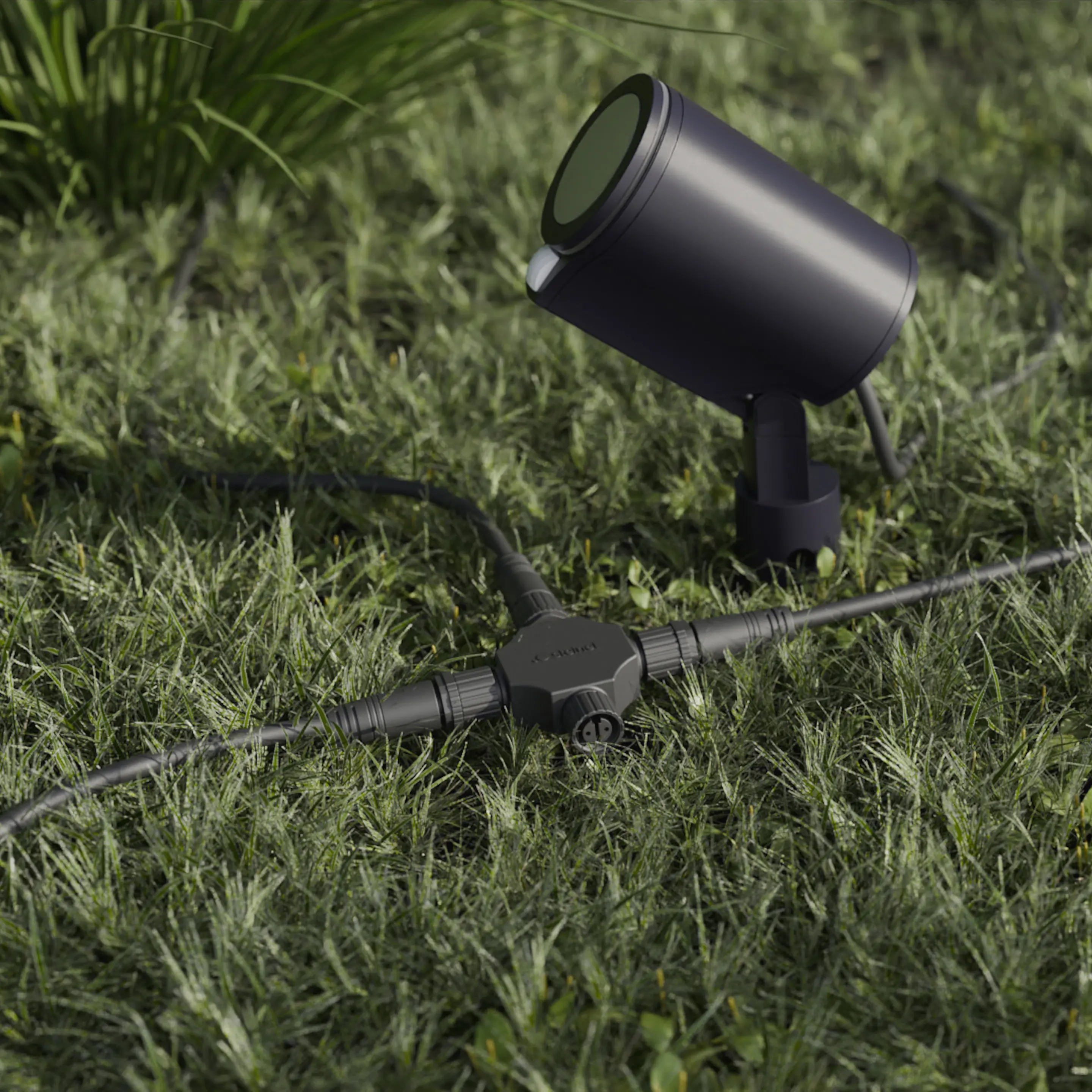 Steinel Kreuzverbinder für 24V Garten-Lichtsystem schwarz