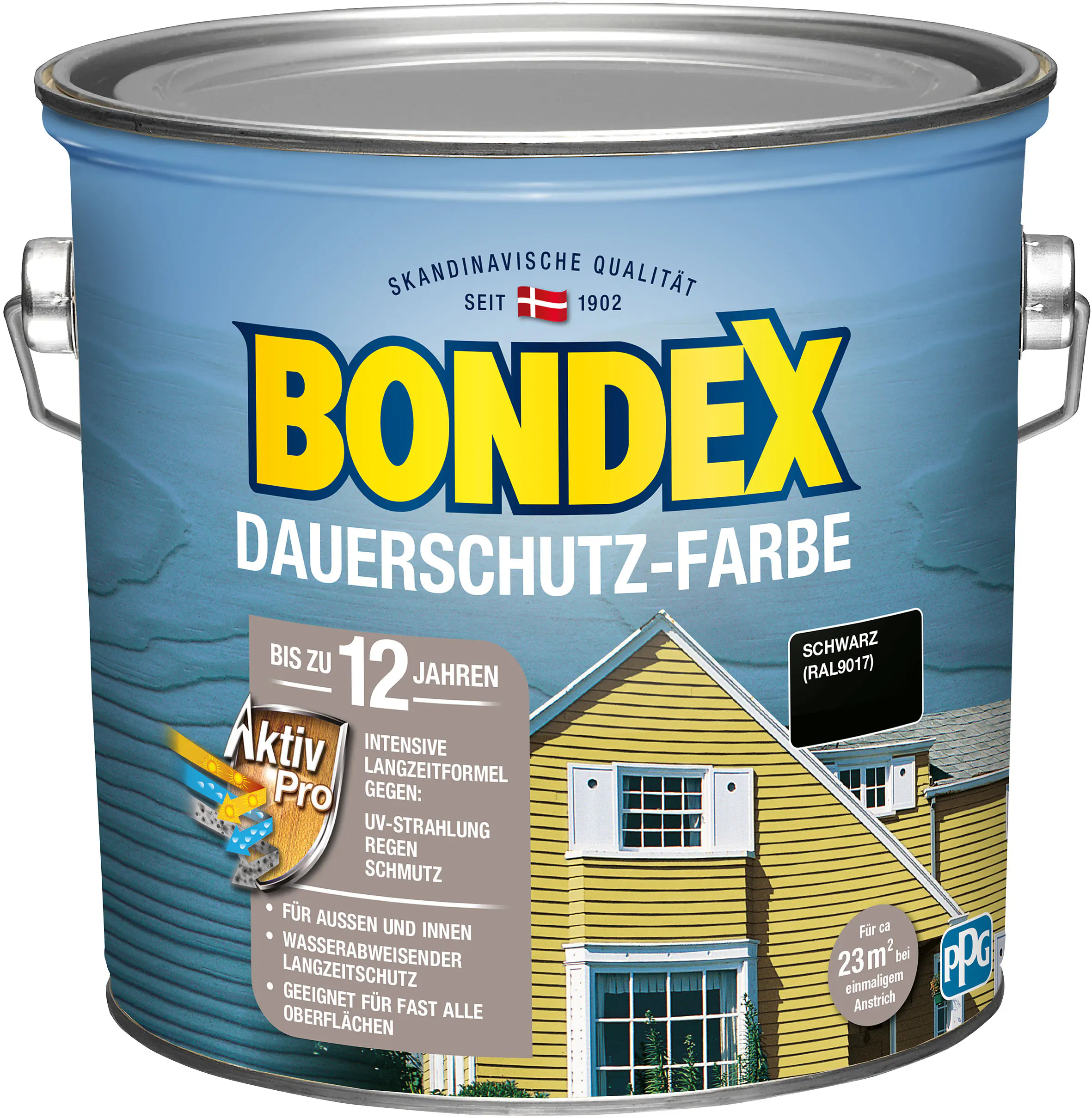 Bondex Dauerschutzfarbe 2,5 L schwarz 