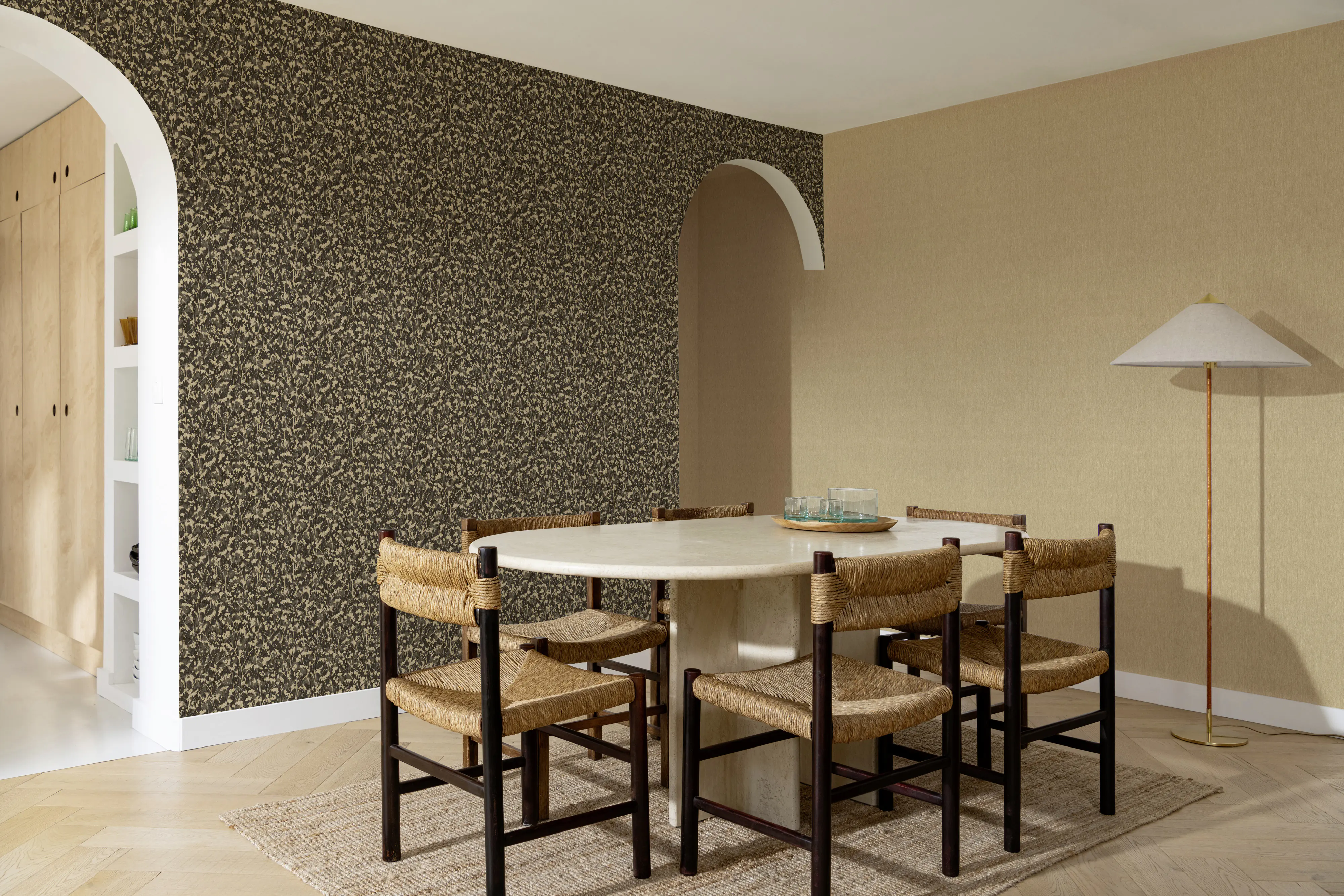 Rasch Vliestapete Uni Sky Lounge gold 10,05 x 0,53 m