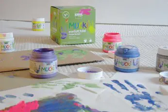 Kreul Mucki Fingerfarben Set 8 x 150 ml Farbmix