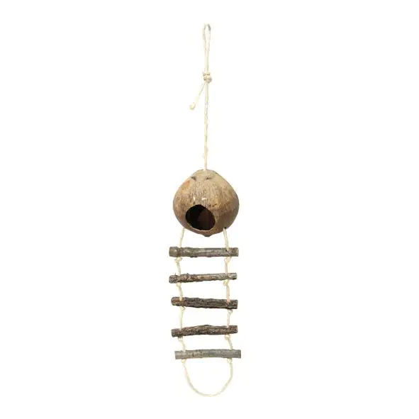 Ollesch Kokosnusshaus 61 cm mit Leiter natur
