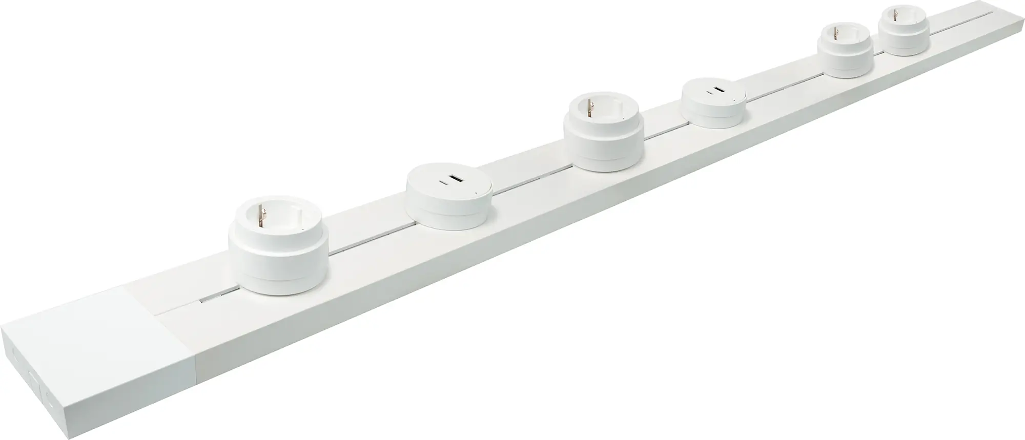 Schwaiger Modulare Stromleiste 100 cm max. 3680W weiß