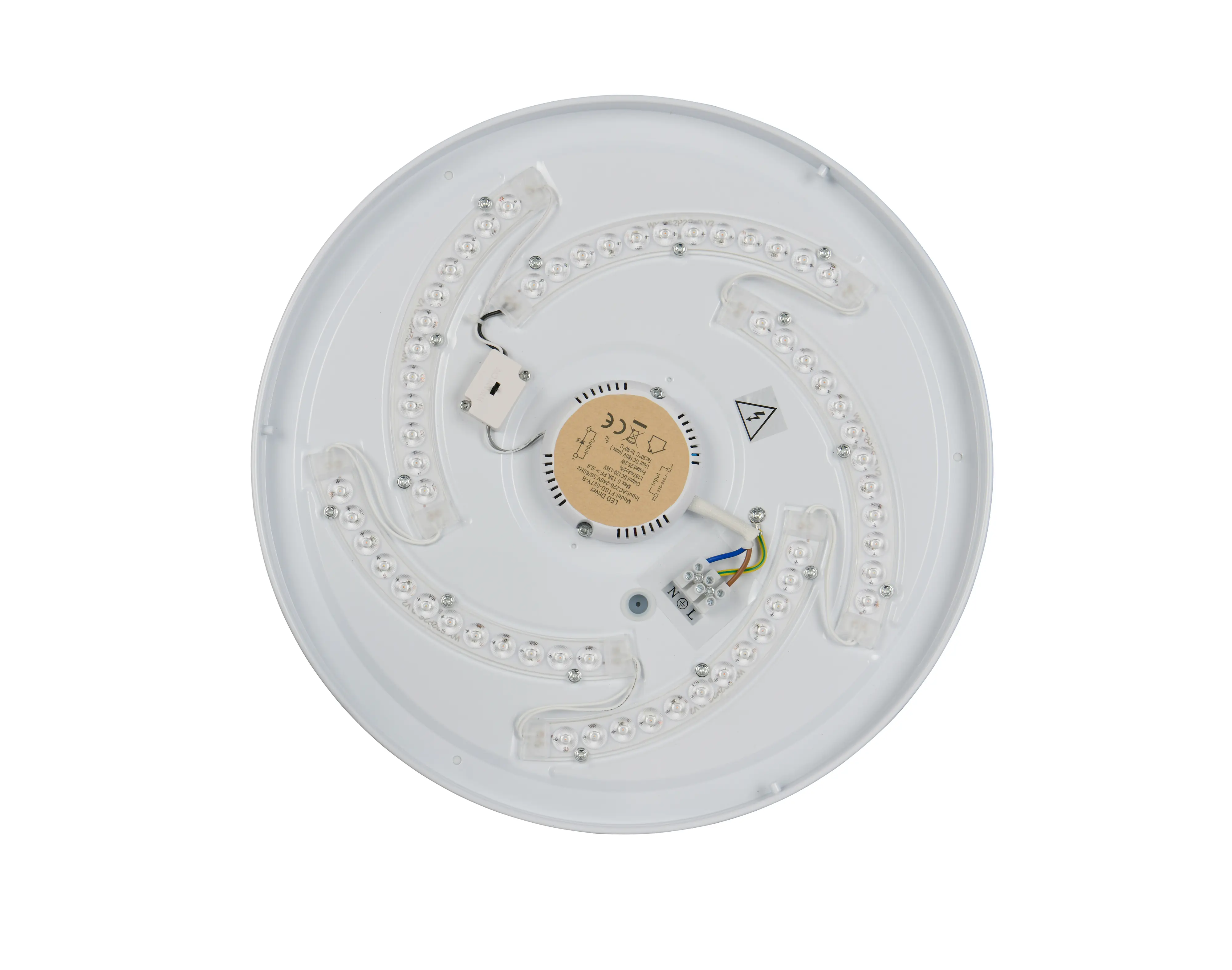 Trio LED-Deckenleuchte Fena Ø38,5 cm Nickel matt DIP-Switch