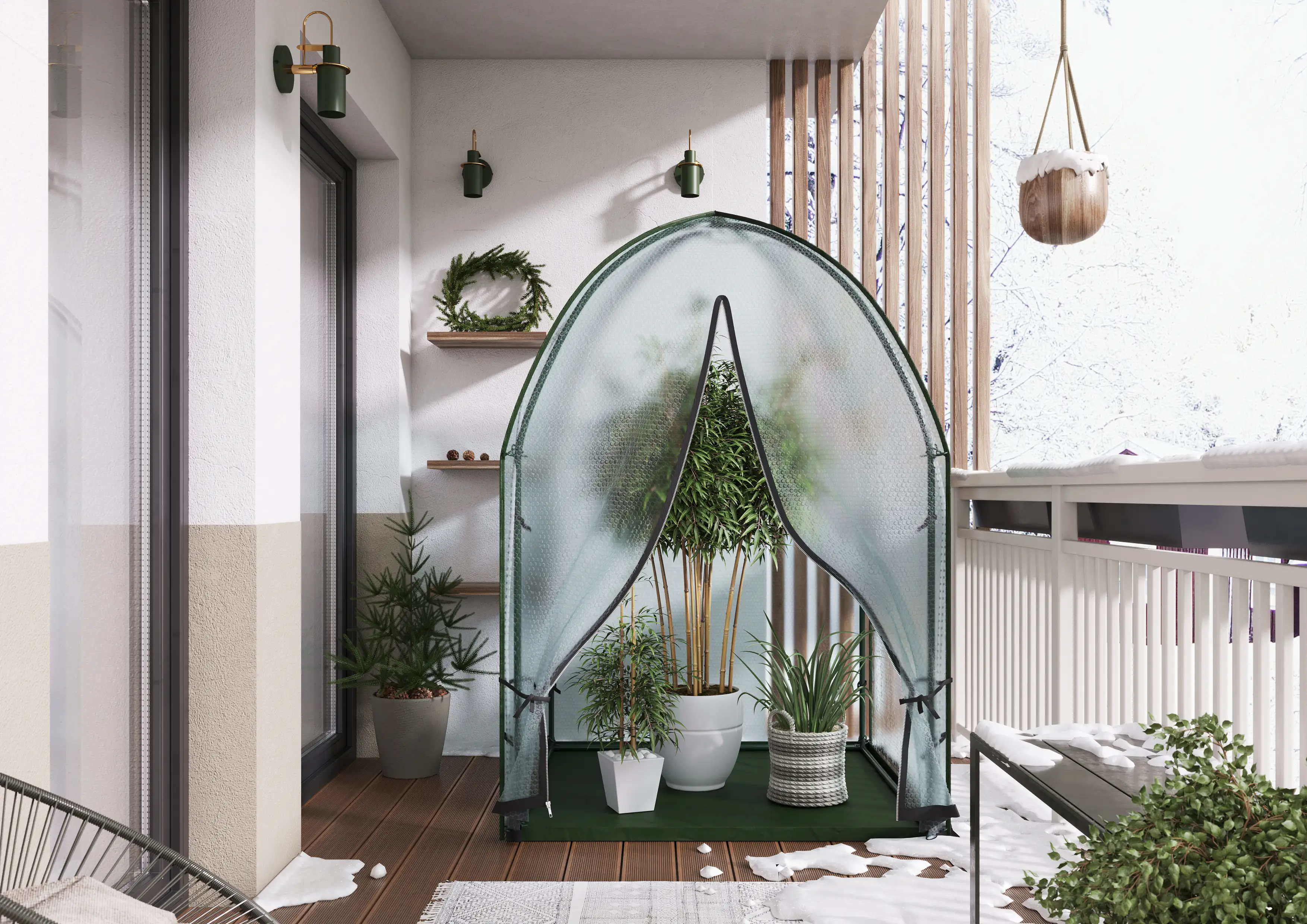 Bio Green Überwinterungszelt Pflanzen Icedome 120 x 183 cm
