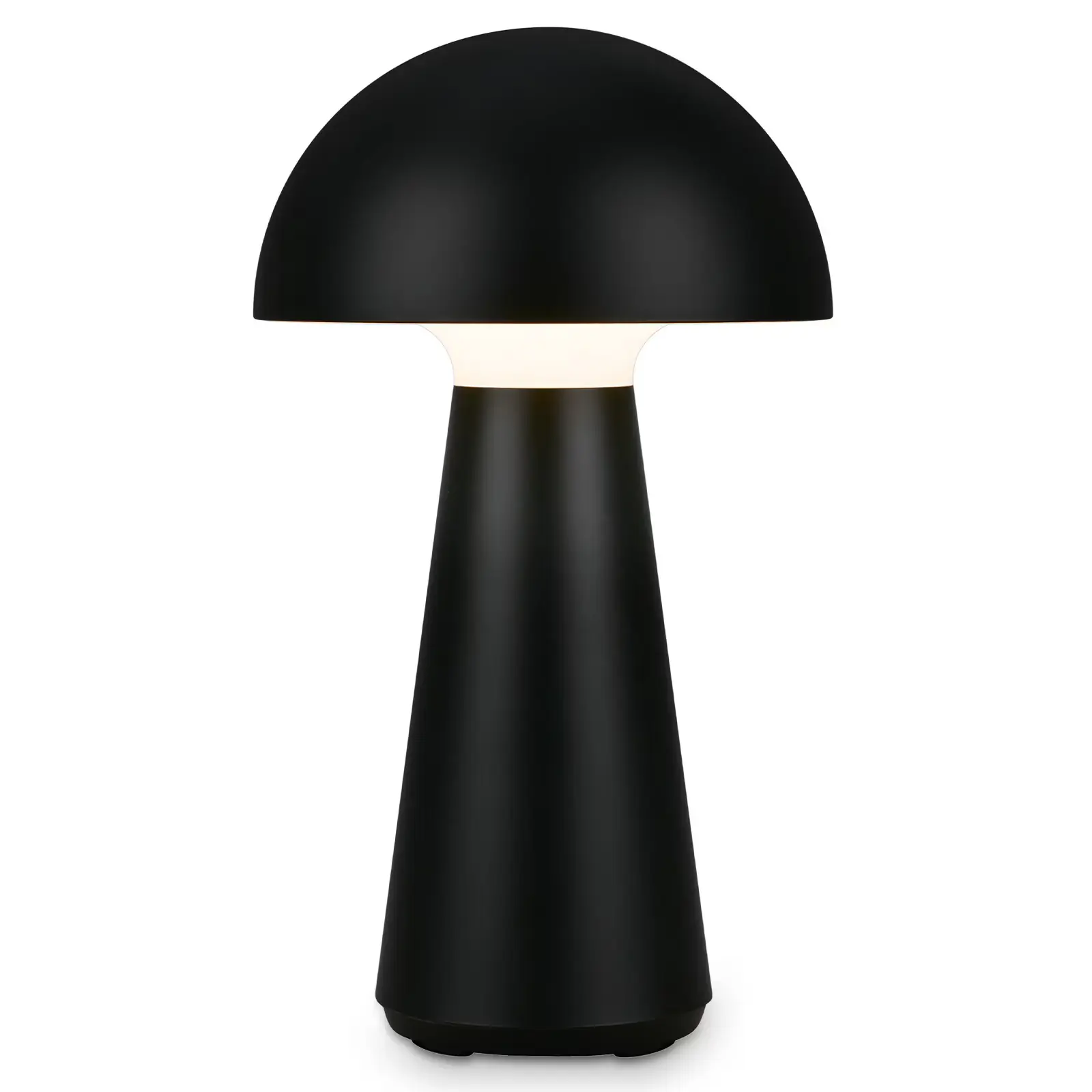 Briloner LED Akku-Tischleuchte Fungo schwarz 28 x 16 cm warmweiß