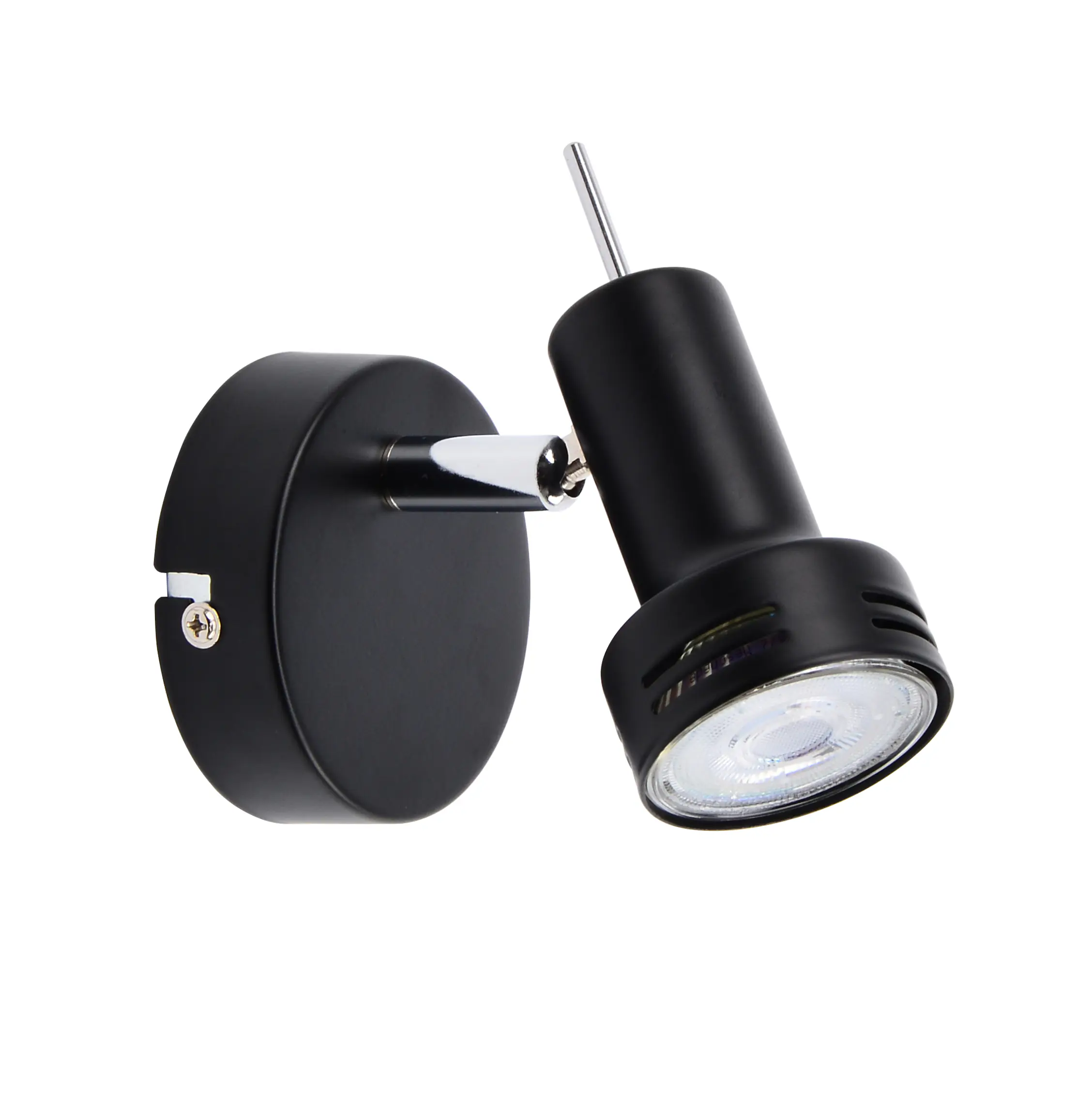 Primaster Wandlampe 1er LED Spot New York GU10 8 x 11 cm schwarz