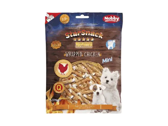 Nobby StarSnack Barbecue MINI Wrapped Chicken 375 g