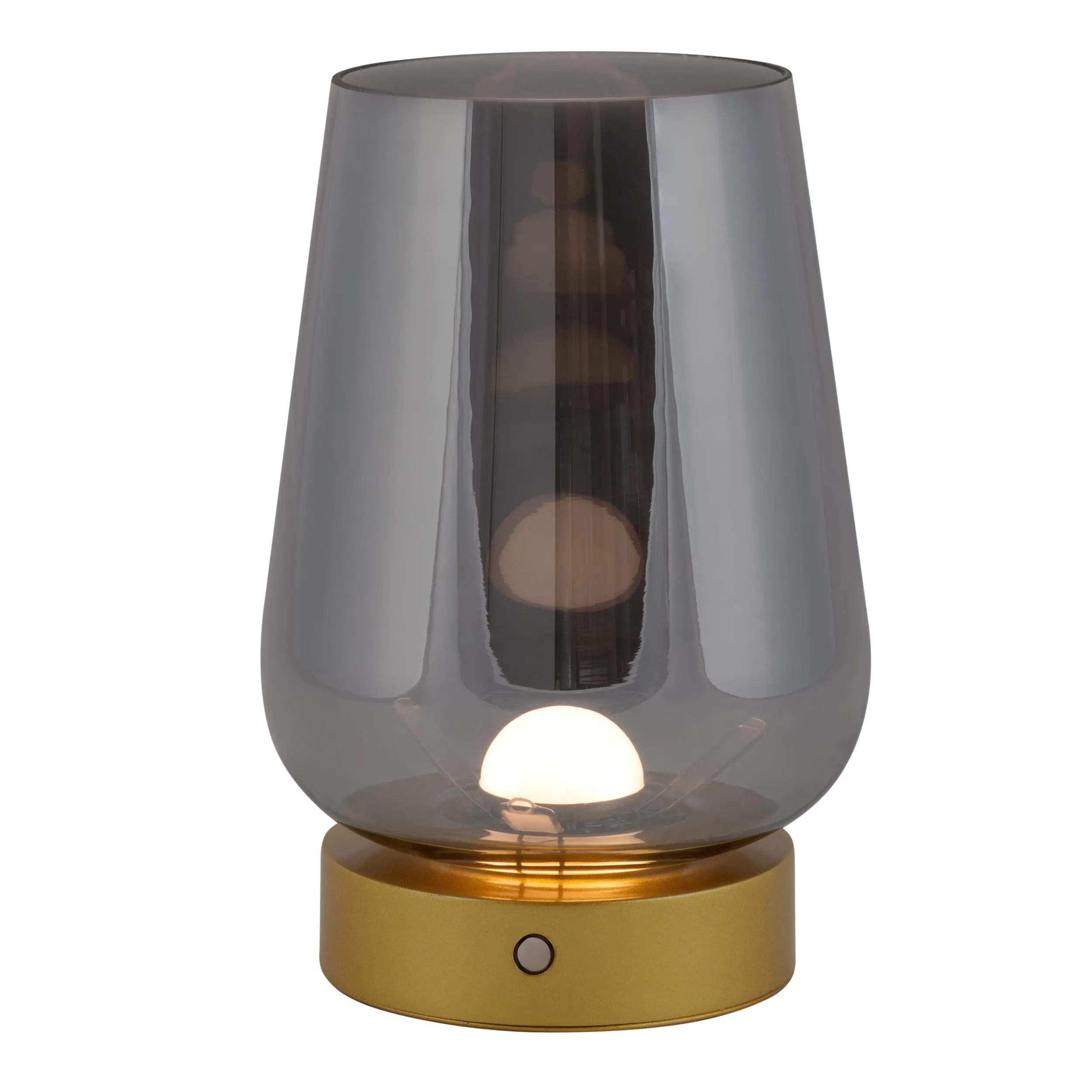 Light & More LED Akku-Tischleuchte Luisa gold dimmbar