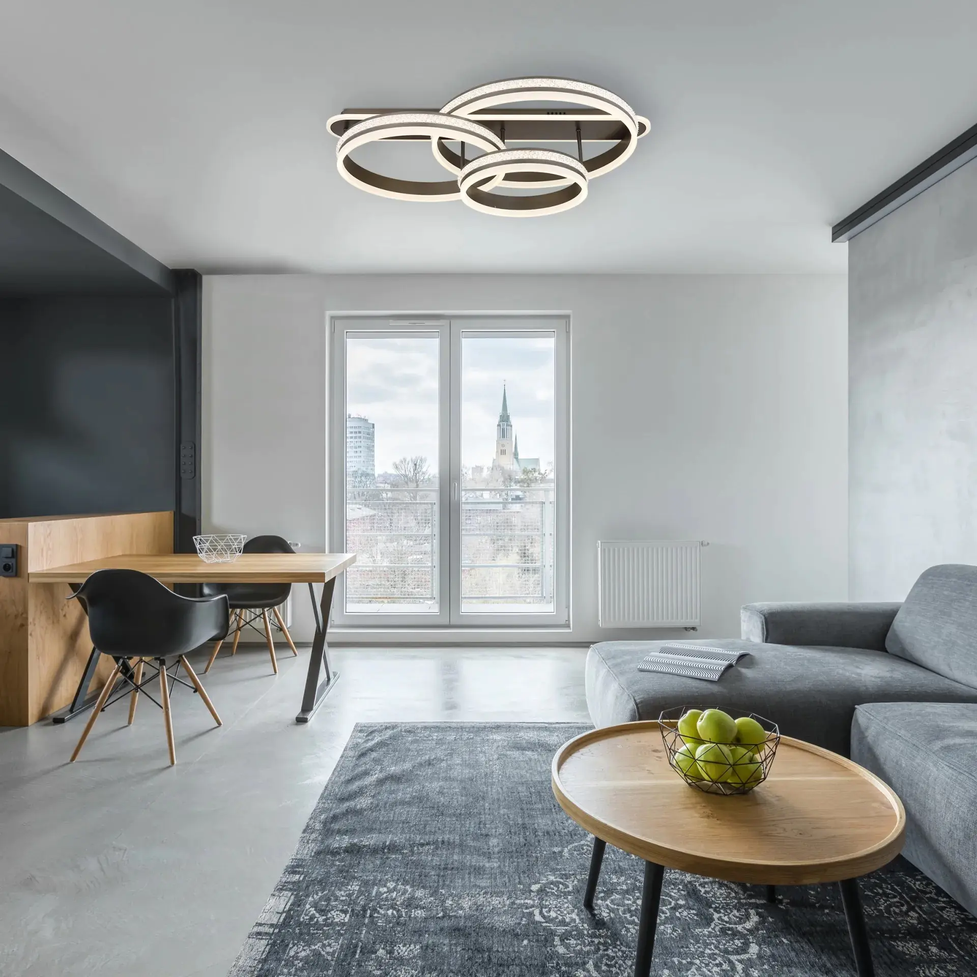 Globo LED Deckenleuchte Grouni 3 Ringe