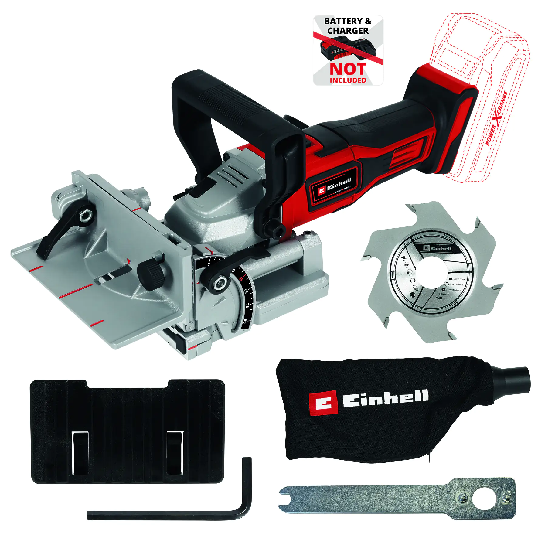 Einhell Akku-Flachdübelfräse TE-BJ 18 Li Solo 18 V