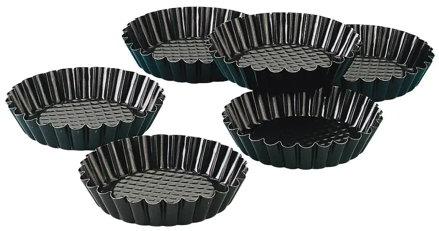 Zenker Torteletts BlackMetallic 10 cm, 6 Stück