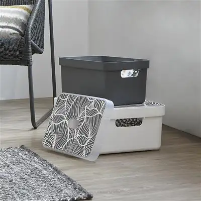 Sunware Aufbewahrungsbox Sigma Home 35,2 x 25,3 cm 13 L anthrazit