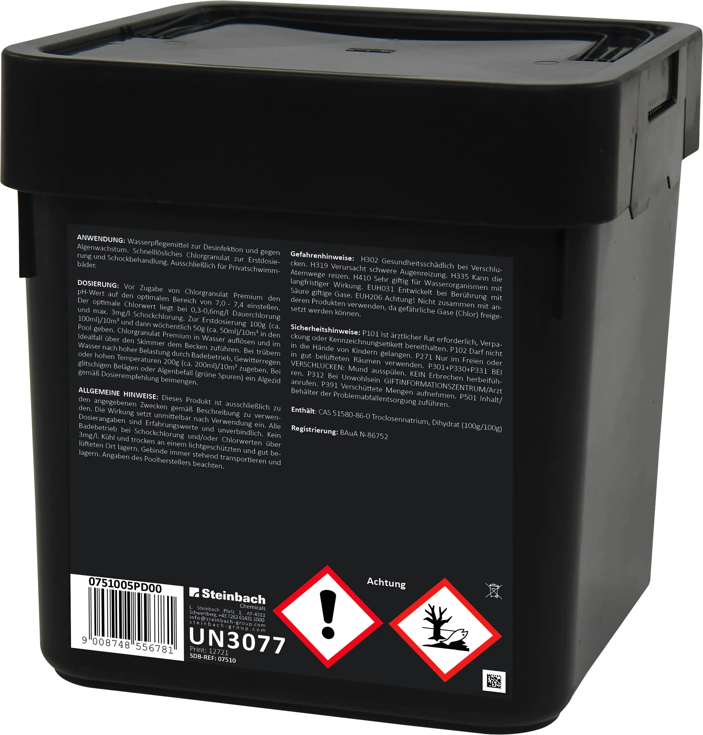 Steinbach Pool Professional Chlorgranulat Premium 56% 5 kg