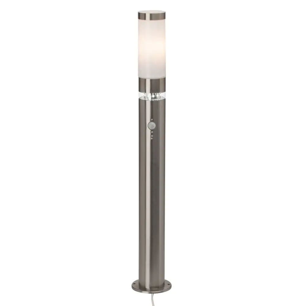 Brilliant Wegeleuchte Bole edelstahl 77,5 cm Bewegungsmelder E27 60 W
