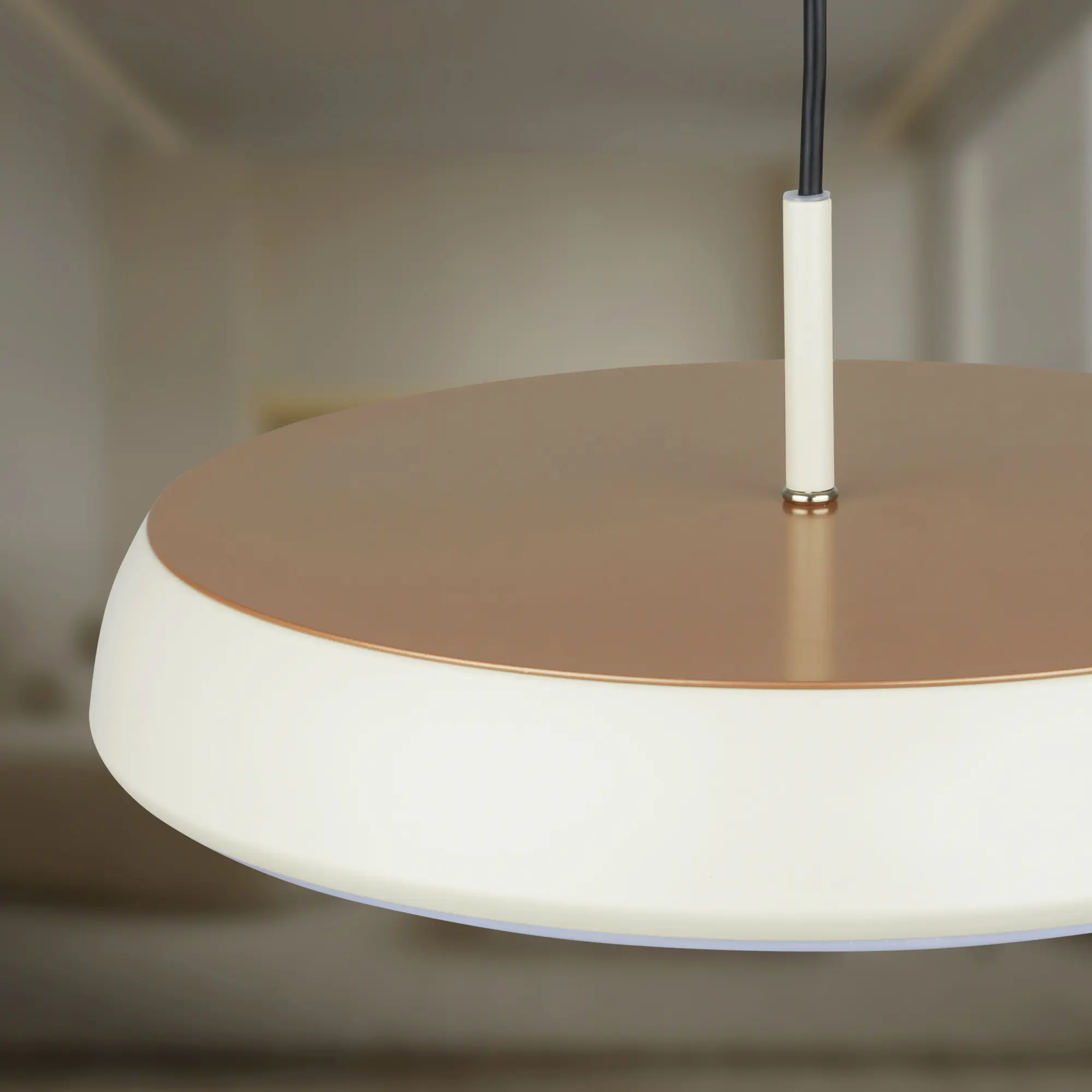 Briloner LED-Pendelleuchte Nala Ø 35 cm hellgrau warmweiß