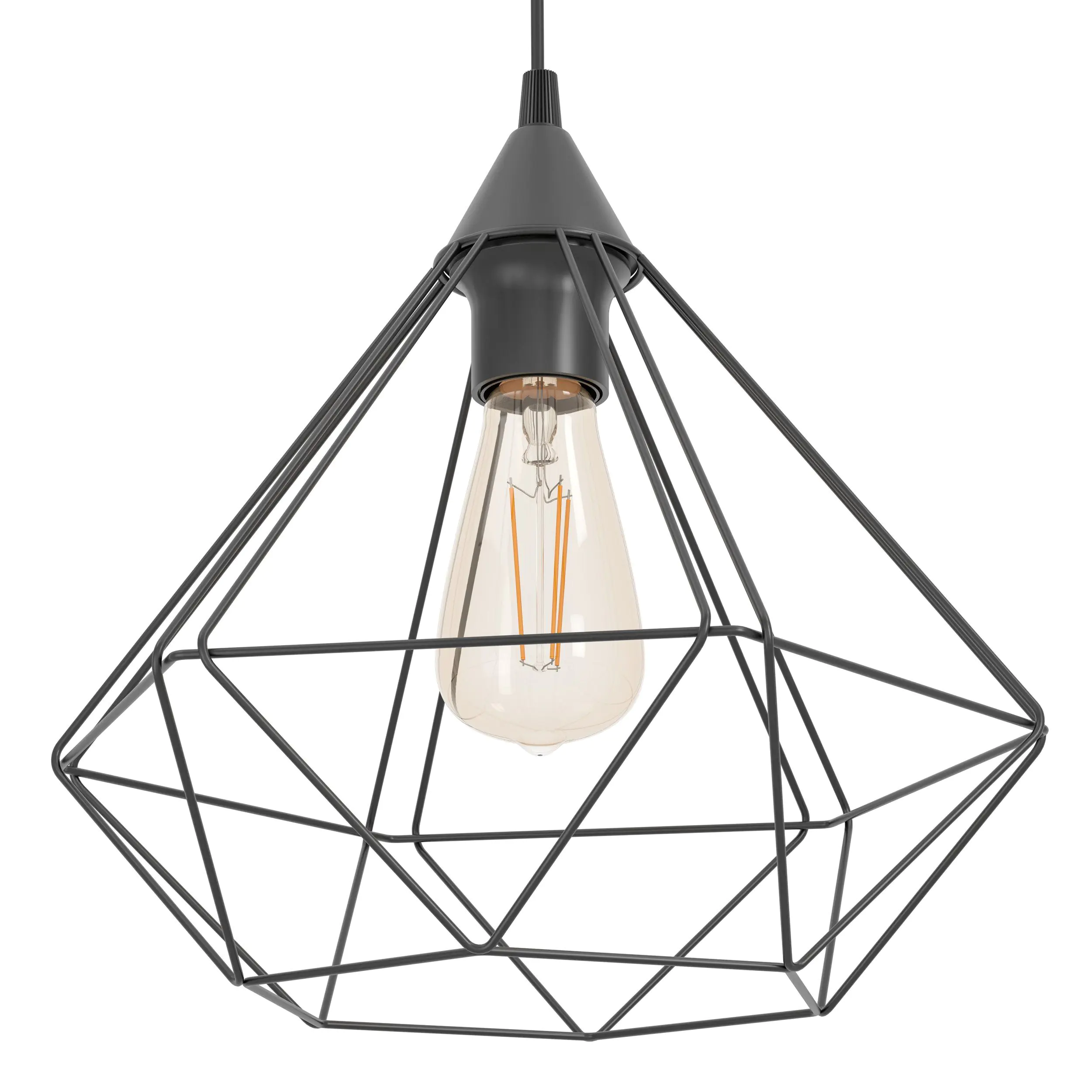 Eglo Pendelleuchte Tarbes schwarz Ø 32,5 cm E27