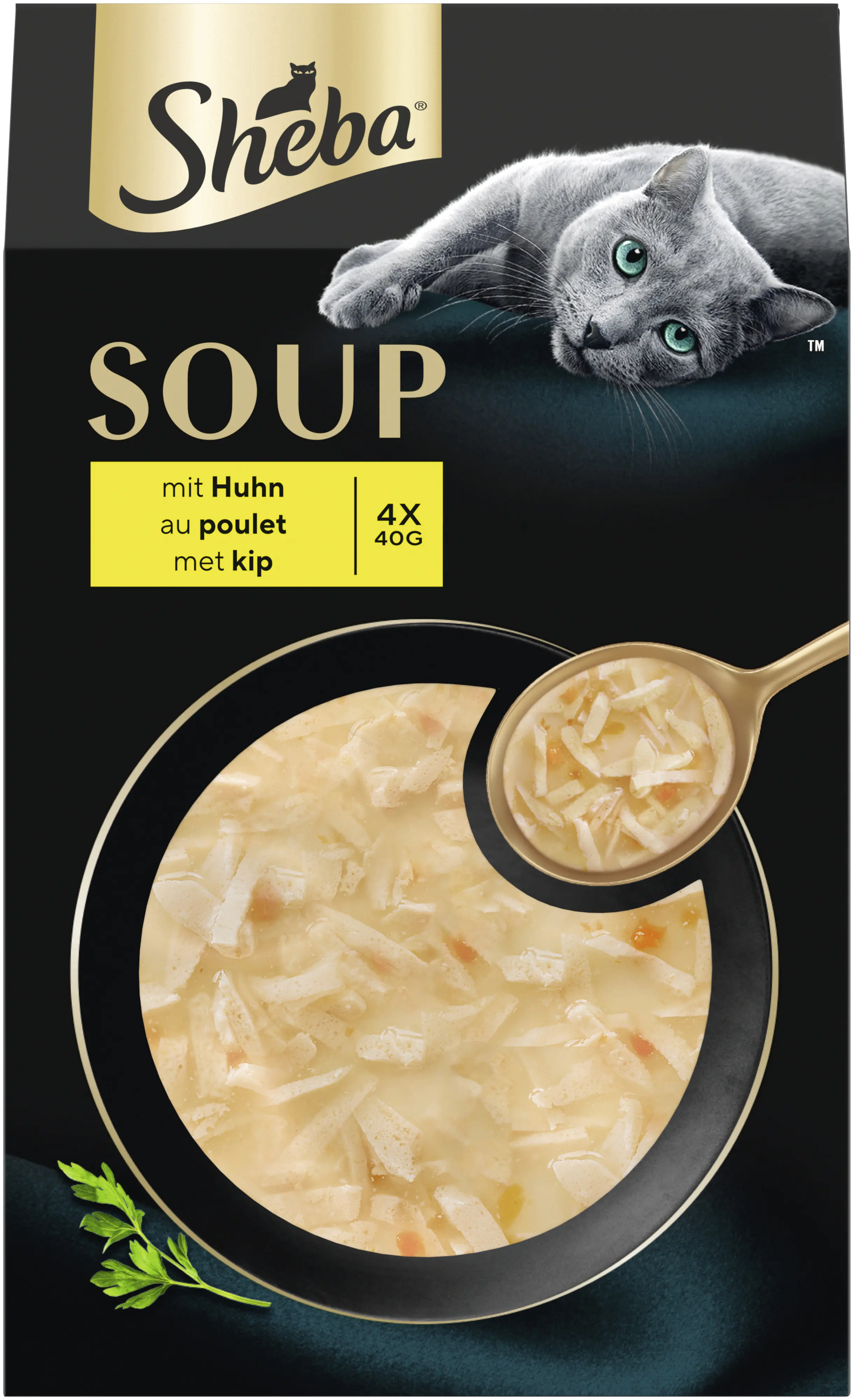 Sheba Soup Katzensuppe Adult 4 x 40 g Huhn