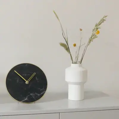Nextime Tisch- Wanduhr Marble Table Ø 20 cm