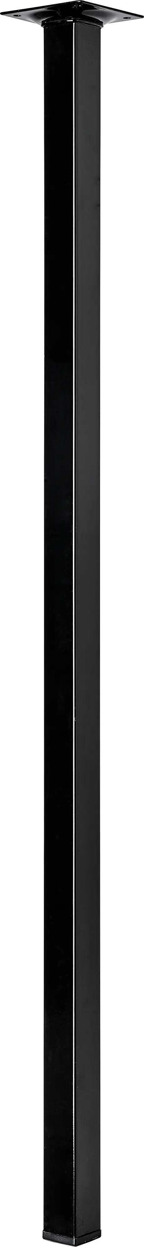 Hettich Tischbein 70 x 2,5 x 2,5 cm Stahl schwarz - 1 Stück