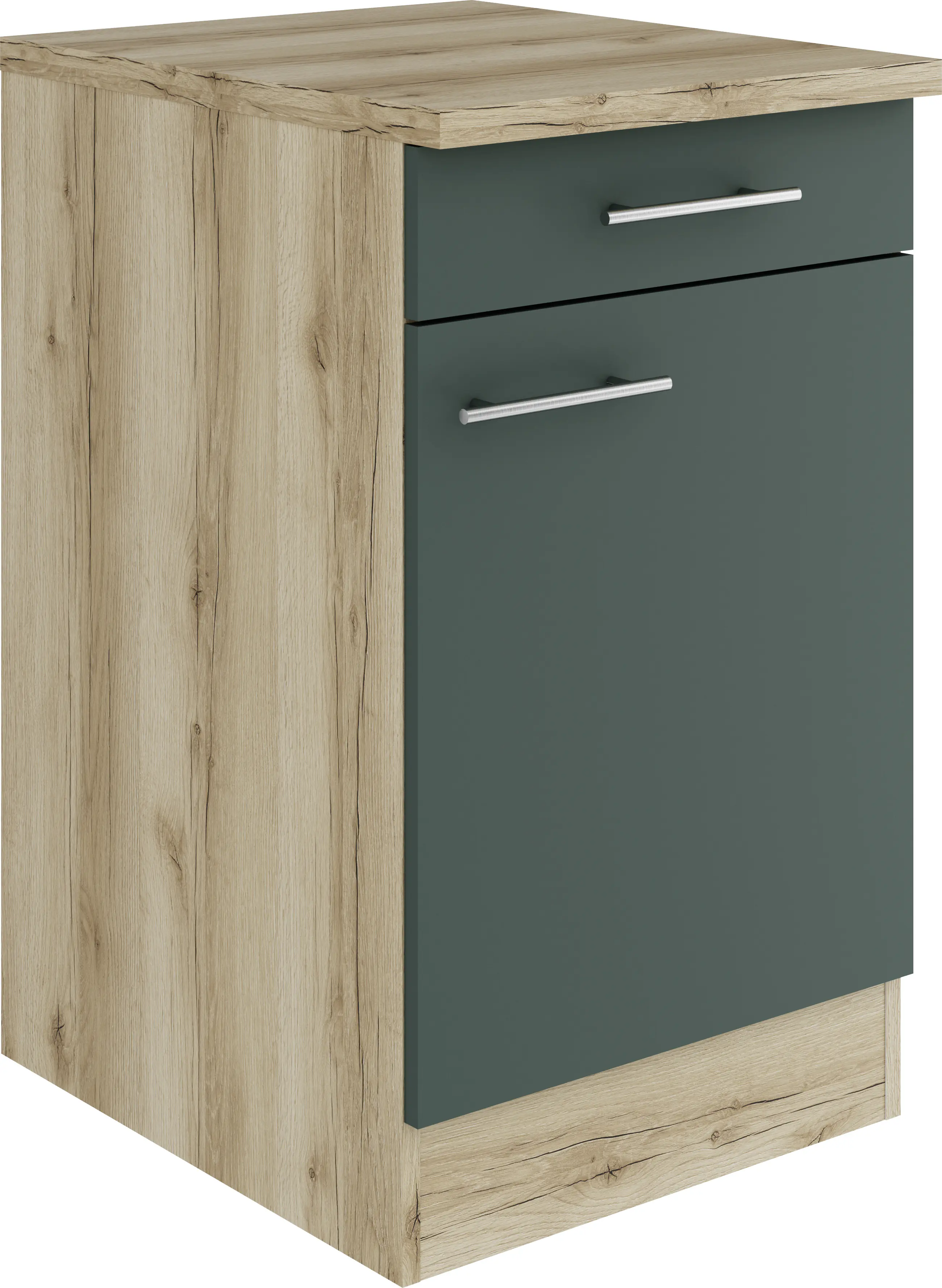 Optifit Unterschrank Savona 405 steingrün/eiche 50 cm
