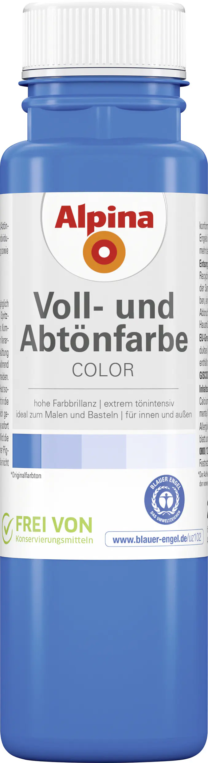 Alpina Color Abtönfarbe royal blue seidenmatt 250 ml 