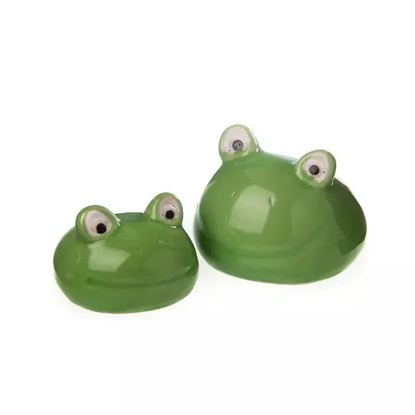 Flamingo Dekofigur Schwimmfrosch 6-8 cm grün