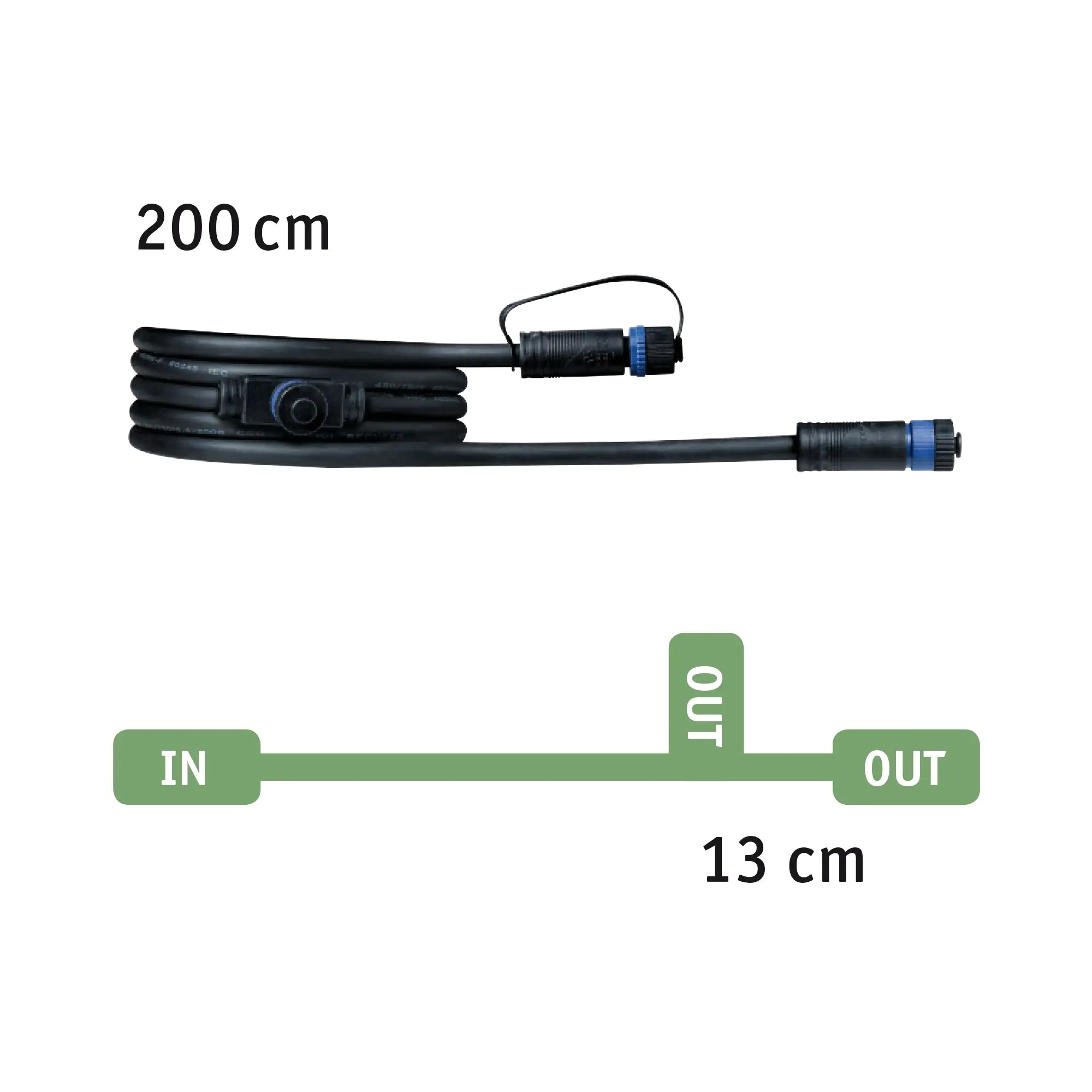 Paulmann Plug & Shine Verbindungskabel Outdoor schwarz 2 m