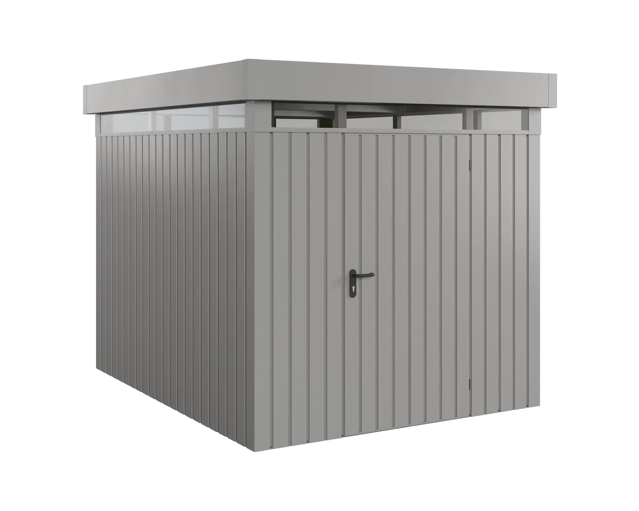 EcoStar Metallgerätehaus Euroline EFD6 LB graualuminium 214 x 262 cm 1-flg.